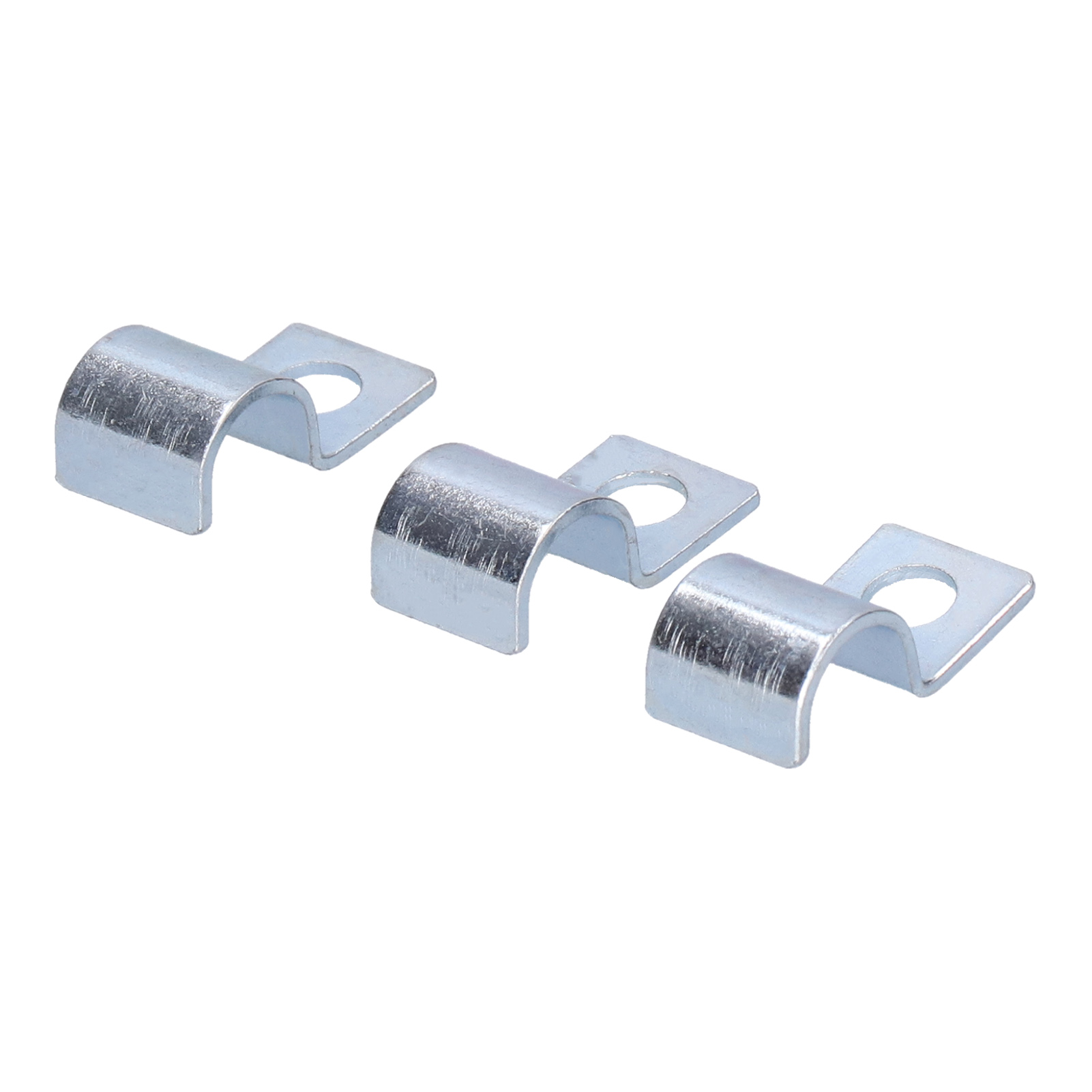 Packung Mit 20 Einlochigen Rohrschellen, Verzinkter Edelstahl, Schellen Für 16-mm-stahlrohre, Robuste Befestigung