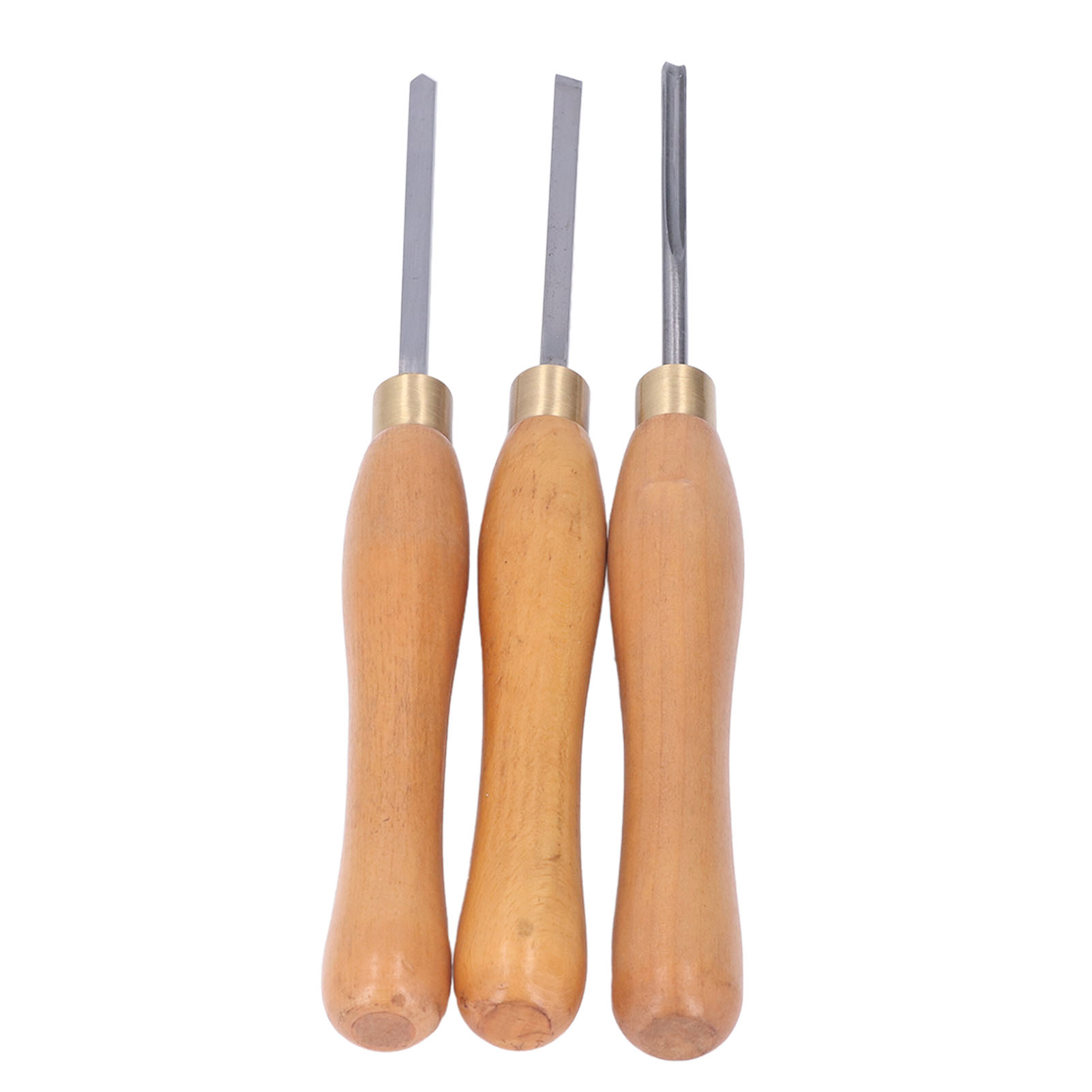 Set Mit 3 Drechselwerkzeugen, Meißel Mit Buchenholzgriff, Stahleinsatz Für Holzbearbeitung Und Heimwerkerprojekte