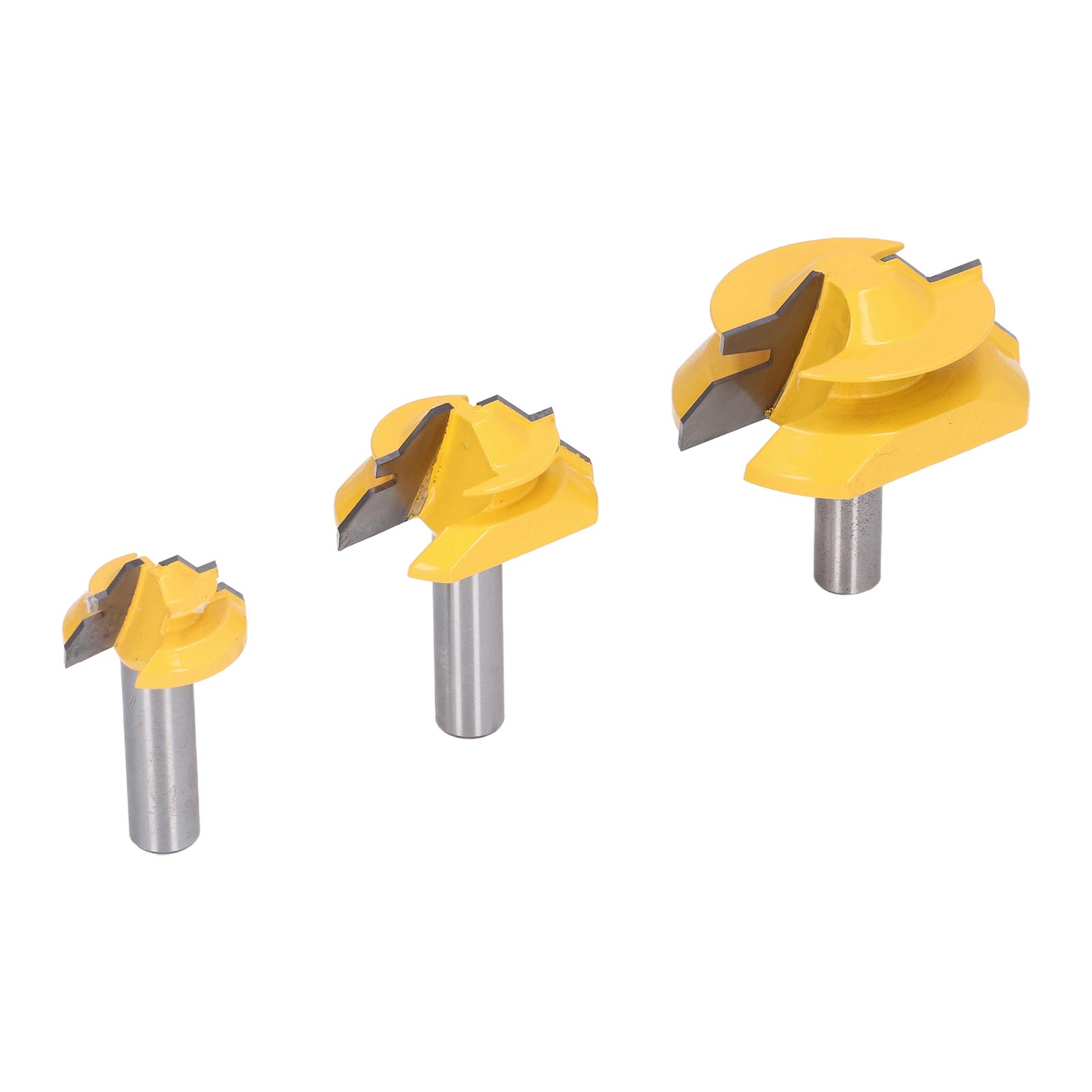 Set Mit 3 45°-holzfräsern Für Bündigfräsen, 12,7 Mm Schaft, Gehrungsfräser, Holzbearbeitungswerkzeug