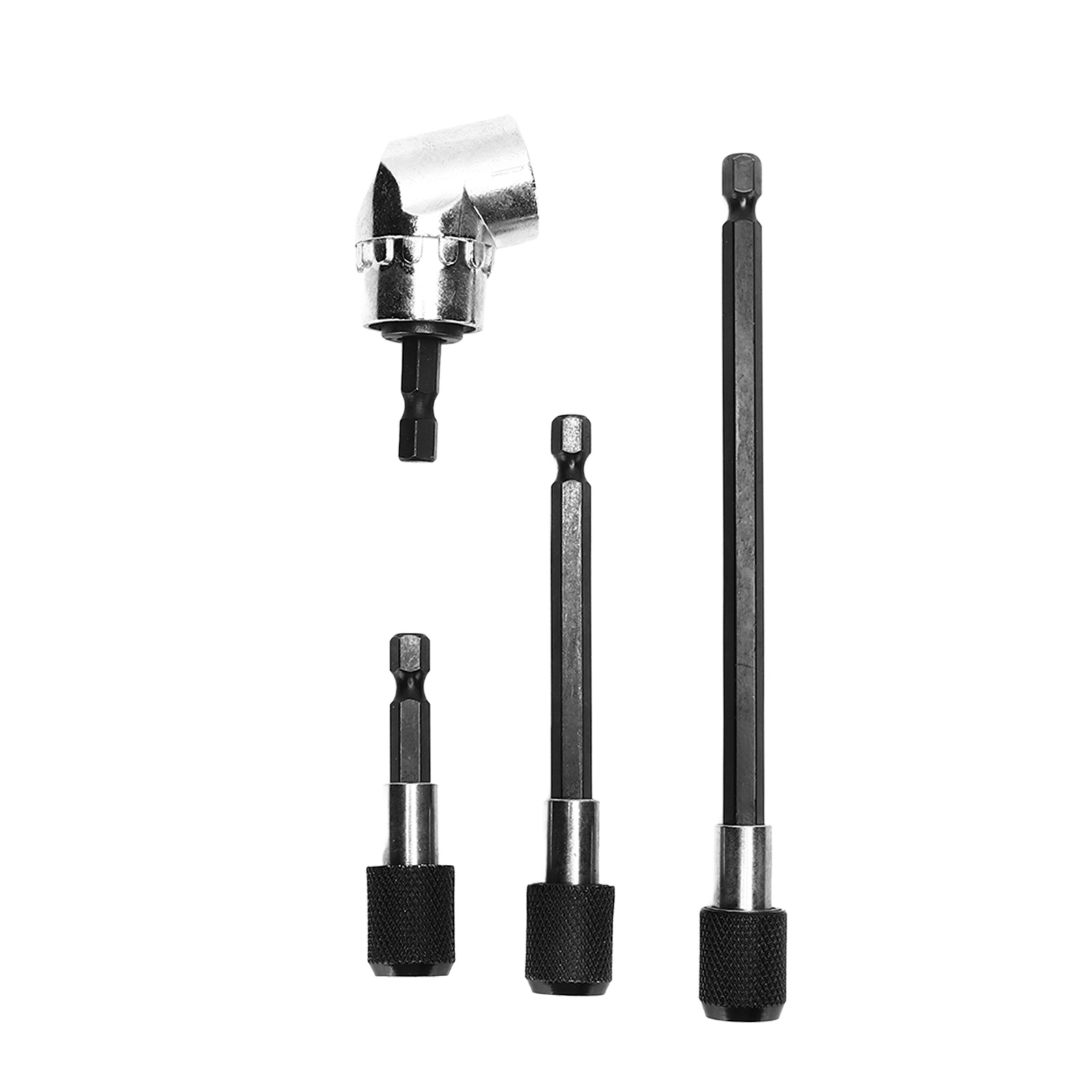 Set Mit 4 Magnetischen 1/4-zoll-schraubendreherbits Mit Sechskantschaft, 105° Verstellbarer Adapter Für Bohrmaschine, Professionelles Werkzeugset