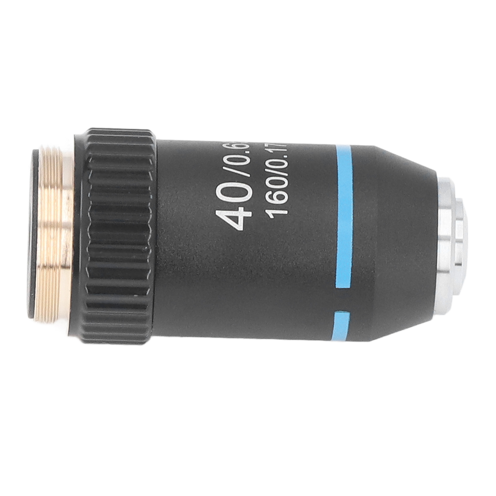 40-fache Achromatische Mikroskopobjektiv, Hohe Vergrößerung, 20,2 Mm Rms Gewinde, Schwarz, 195 Standard, Präzisionsoptik.