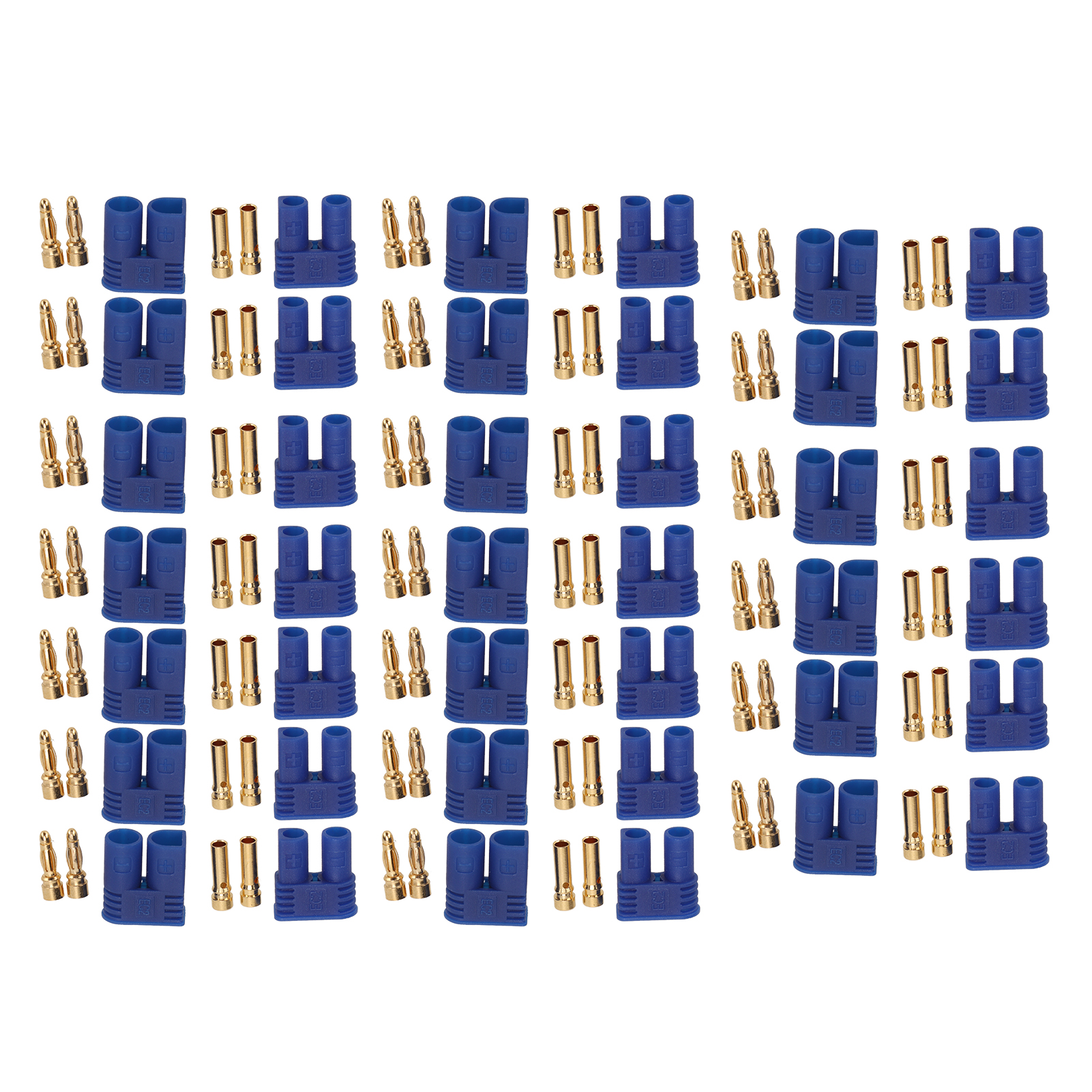 Ec2-steckverbinder, 20 Stück, Stecker/buchse-adapter Für Rc-lipo-akkus, 2-poliger Netzstecker Für Ladegerät, Drohne, Auto