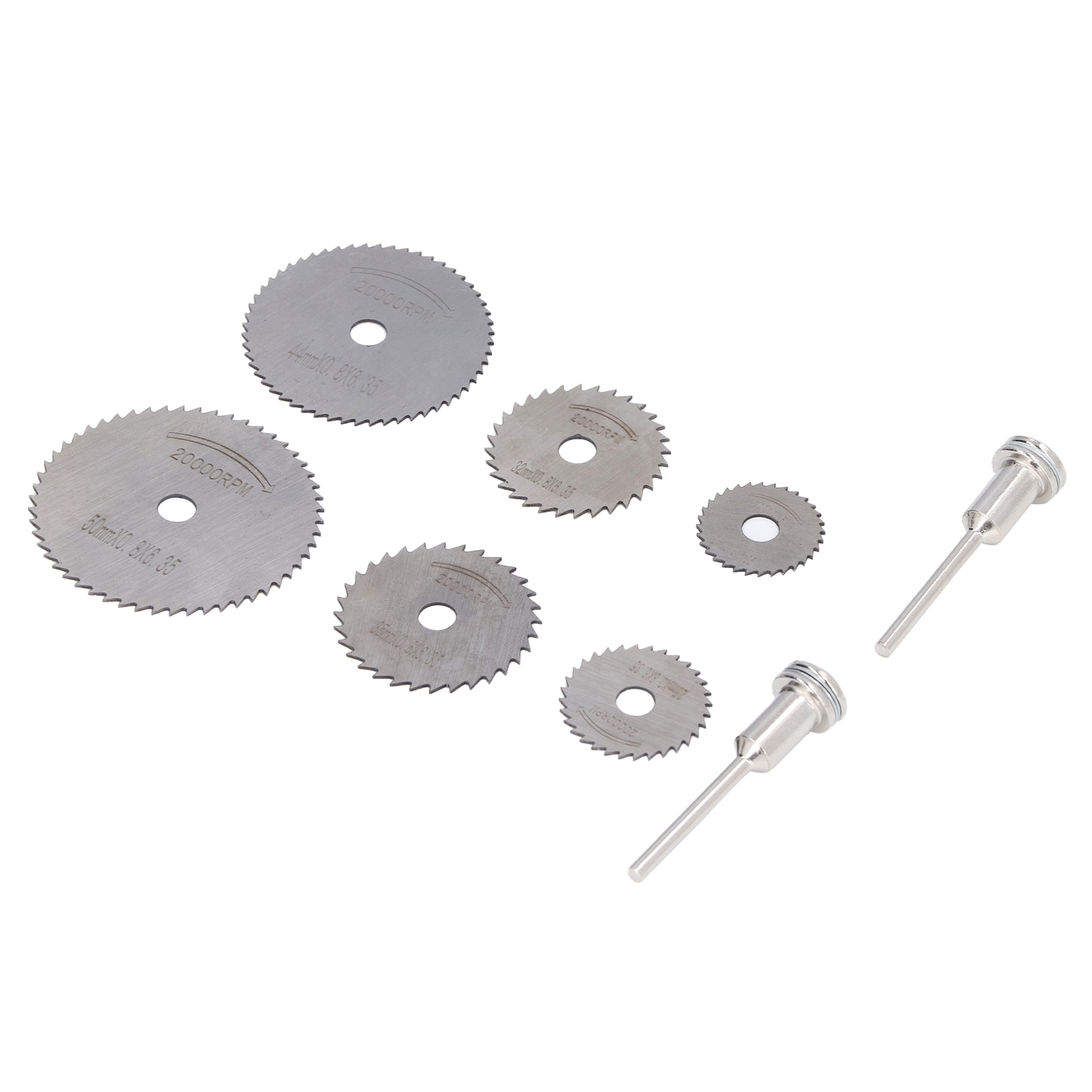 Set Mit 8 Hss-kreissägeblättern, Mini-trennscheiben Für Dünnes Metall, Kunststoff, Holz Und Legierungen - 8-teiliges Schneideset.
