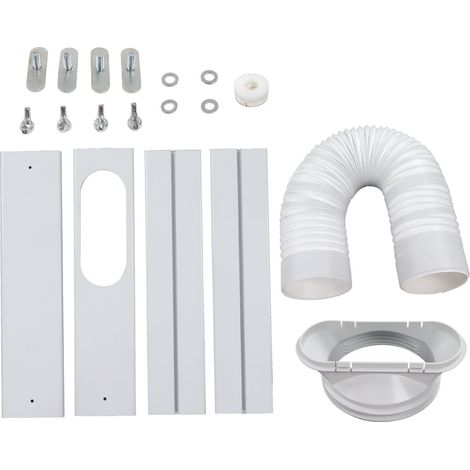Universelles Abluftset Für Mobile Klimageräte, Fensteradapterplatte, Luftdichte Verbindung Für 150-mm-/130-mm-schlauch