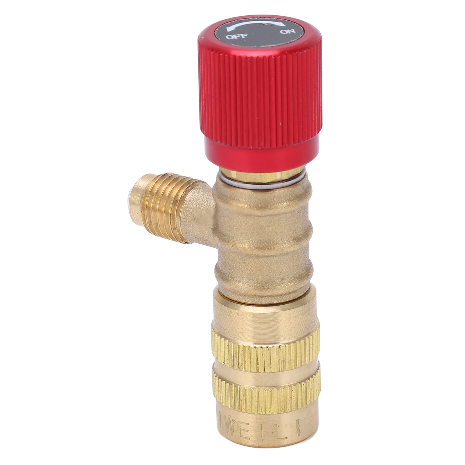 Kältemittel-füllventil, Flüssigkeitssicherheitsventil 1/4"-außengewinde 5/16"-innengewinde Für R22, R410, R134a, R404, Serviceanschluss