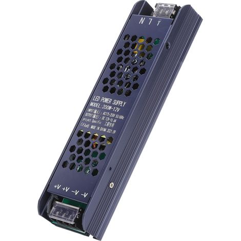 200-w-12-v-16,6-a-led-transformator Für Led-streifen, 175–250 V Wechselstromnetzteil, Schwarz