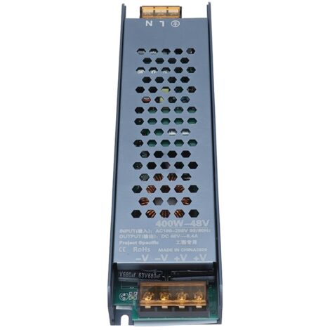 48v 400w Led-netzteil Für Led-streifen, Ac180-250v Schalttransformator, 8,4a, Schwarz