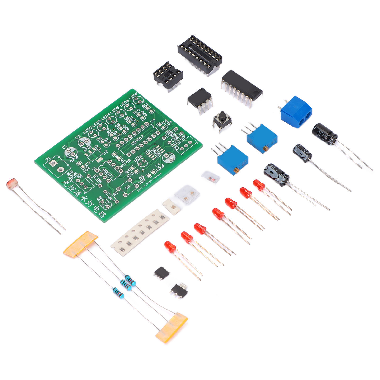 Lichtsteuerungsmodul Für Montagesatz, Spezielle Elektronische Wettbewerbs-testplatine, Wasserlampe, Diy-leiterplatte.