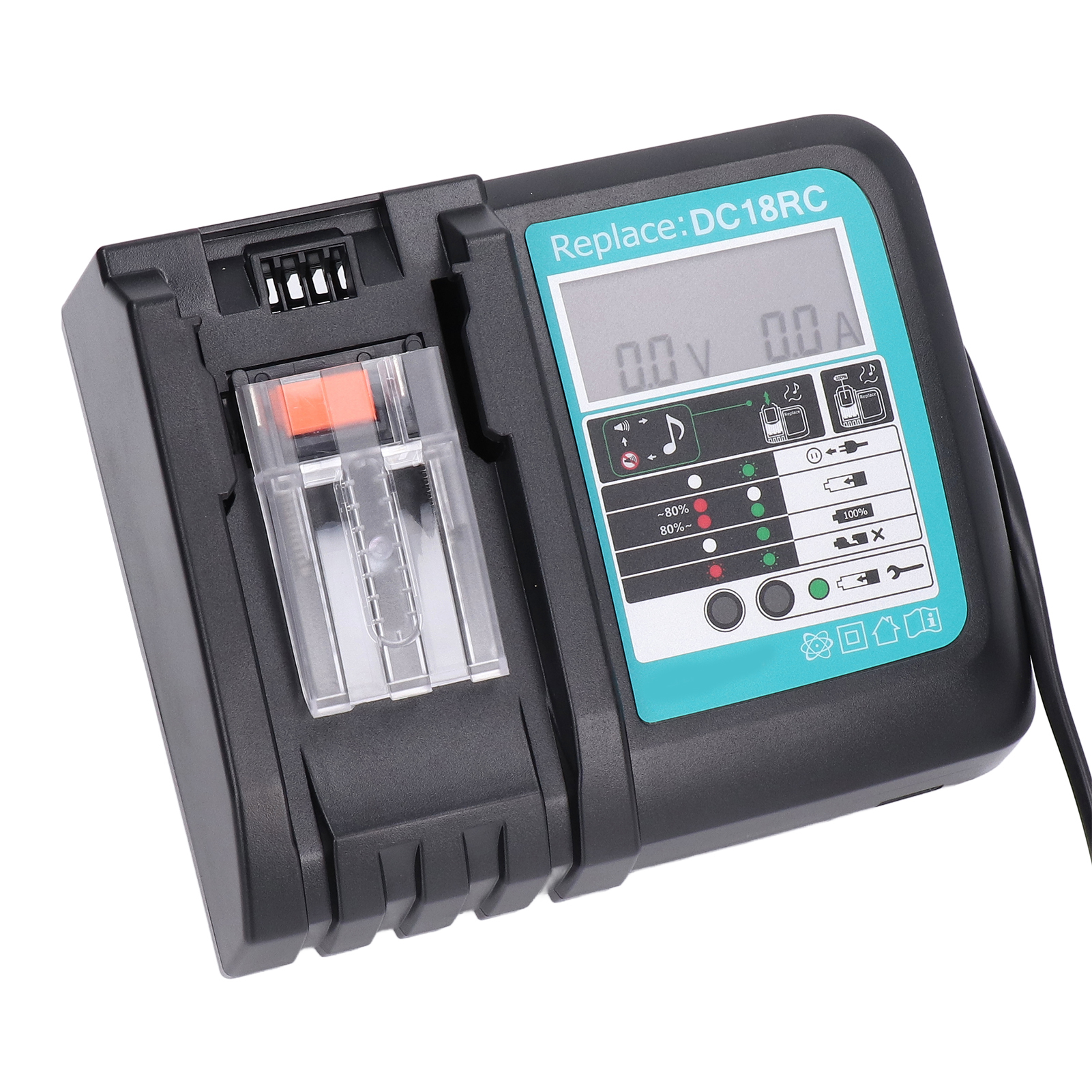 Dc18rc 14,4v/18v Lithium-ionen-ladegerät Für Bl1860- Und Bl1430-akkus, 100–240v Eu-netzteil