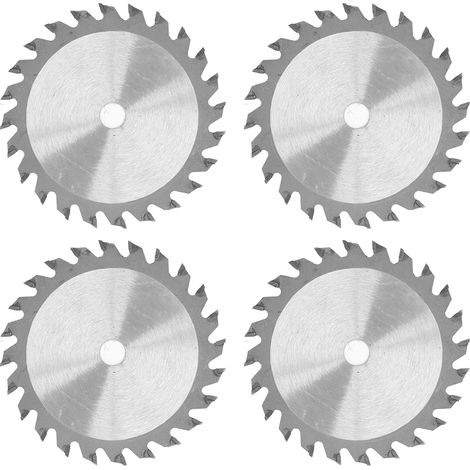 4 Hartmetall-kreissägeblätter, 85 Mm, 24 Zähne, 3000 U/min, Zum Schneiden Von Holz Und Kunststoff, 4er-pack, 10 Mm/0,4 Zoll Bohrung