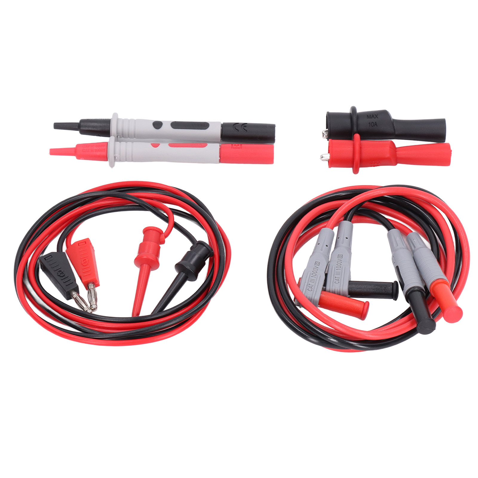 Multimeter-testset Mit Krokodilklemmen, Messspitzen Und Zubehör Für Kraftfahrzeuge