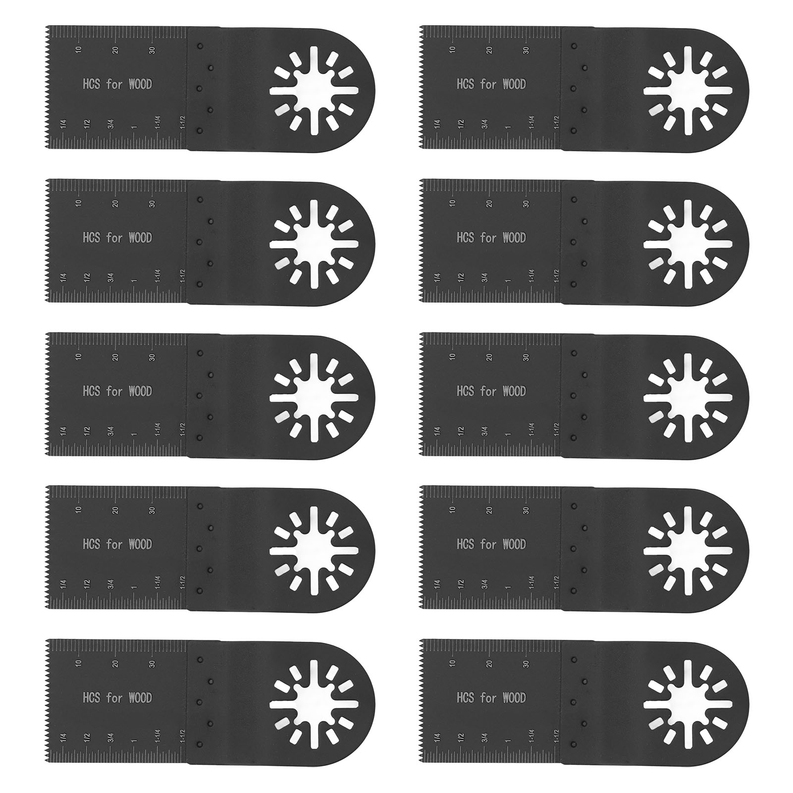 10 Multifunktions-sägeblätter, Präzisionsschnitt, Oszillierend, Schnellwechselsystem, Für Holz Und Kunststoff