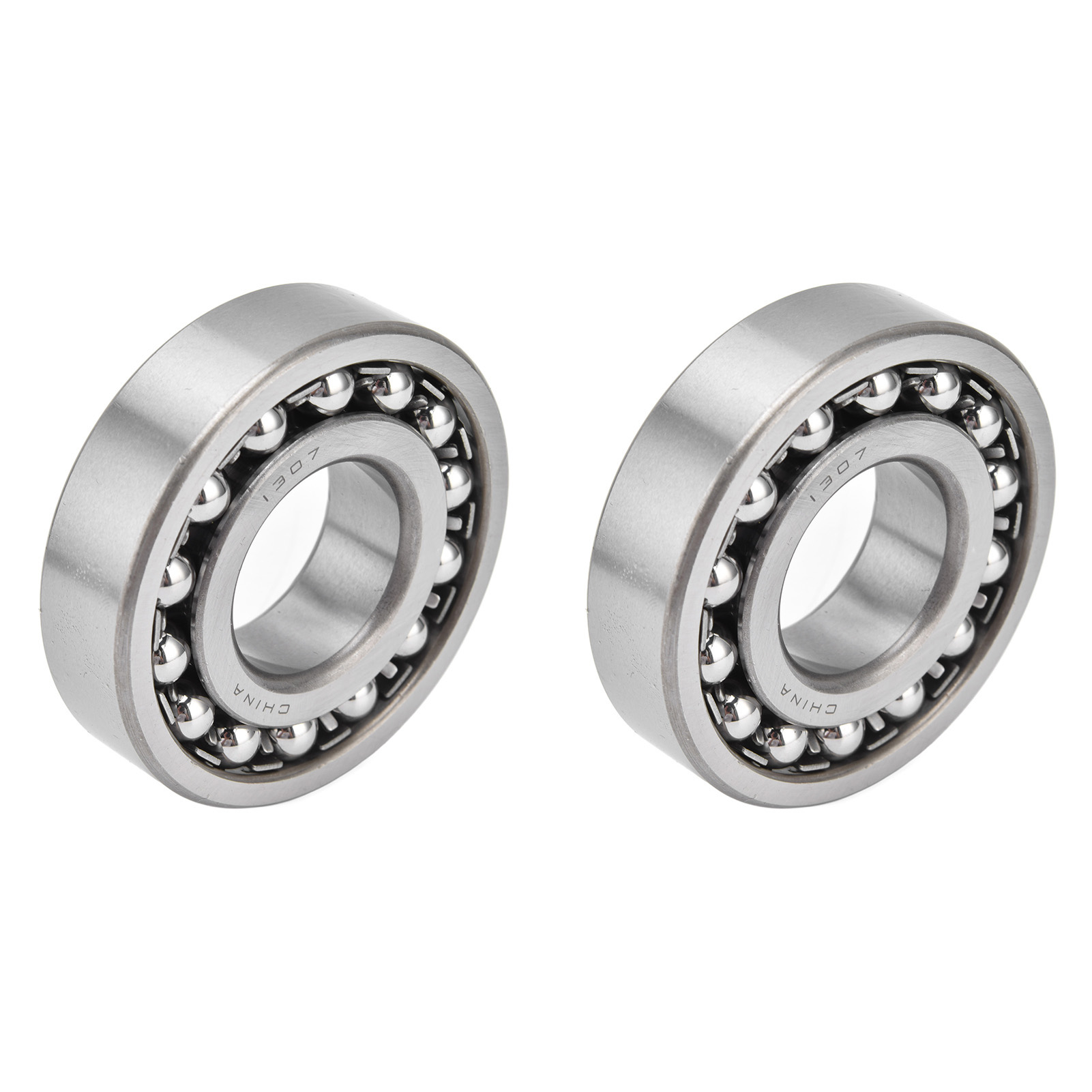 Satz Mit 2 Pendelkugellagern, 2-reihig, Radial, Rostfrei, Geräuscharm, Zubehörset 1307