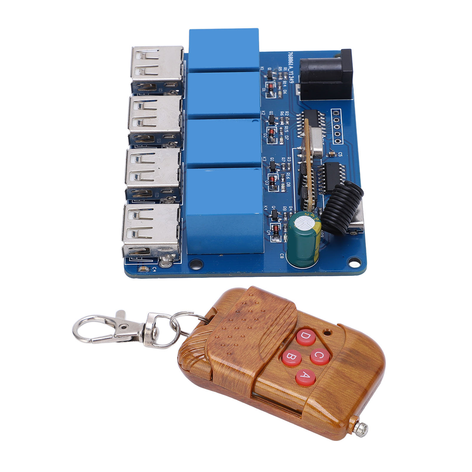4-kanal-5v-gleichstrom-netzteilmodul Mit Dc2.1-eingang, Usb-typ-c-ausgang Und Fernbedienung