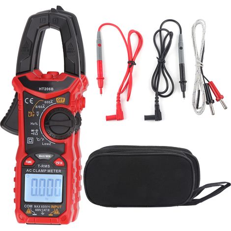 Ht206b Stromzangen-multimeter 600v 600a, Multifunktions-stromprüfer Für Elektrische Außenmessungen