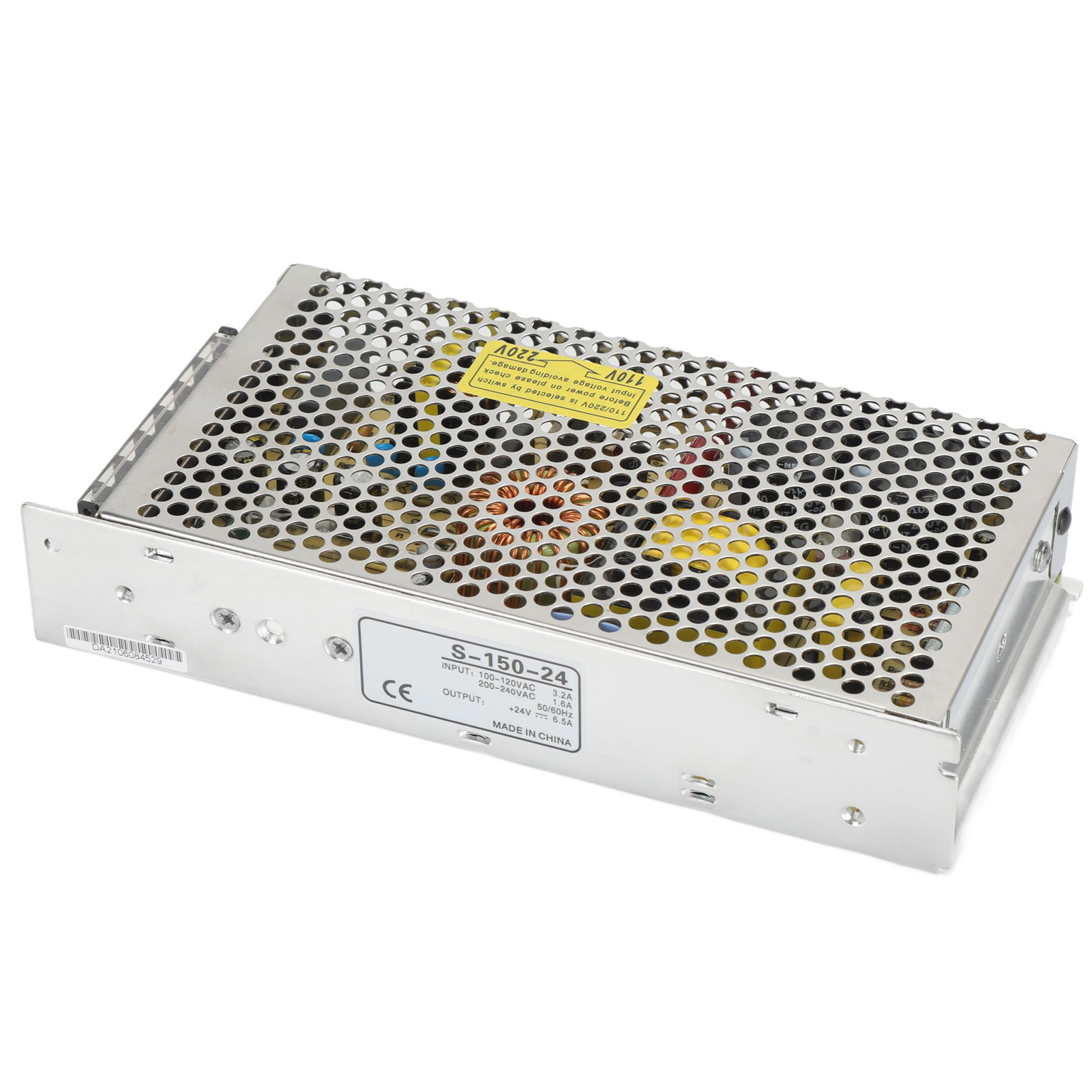 150w S-150-24 Schaltnetzteil, Aluminiumlegierung, Eingebauter Schutz, Industrieller 24v Dc-wandler, Zuverlässiges Und Robustes Netzteil.