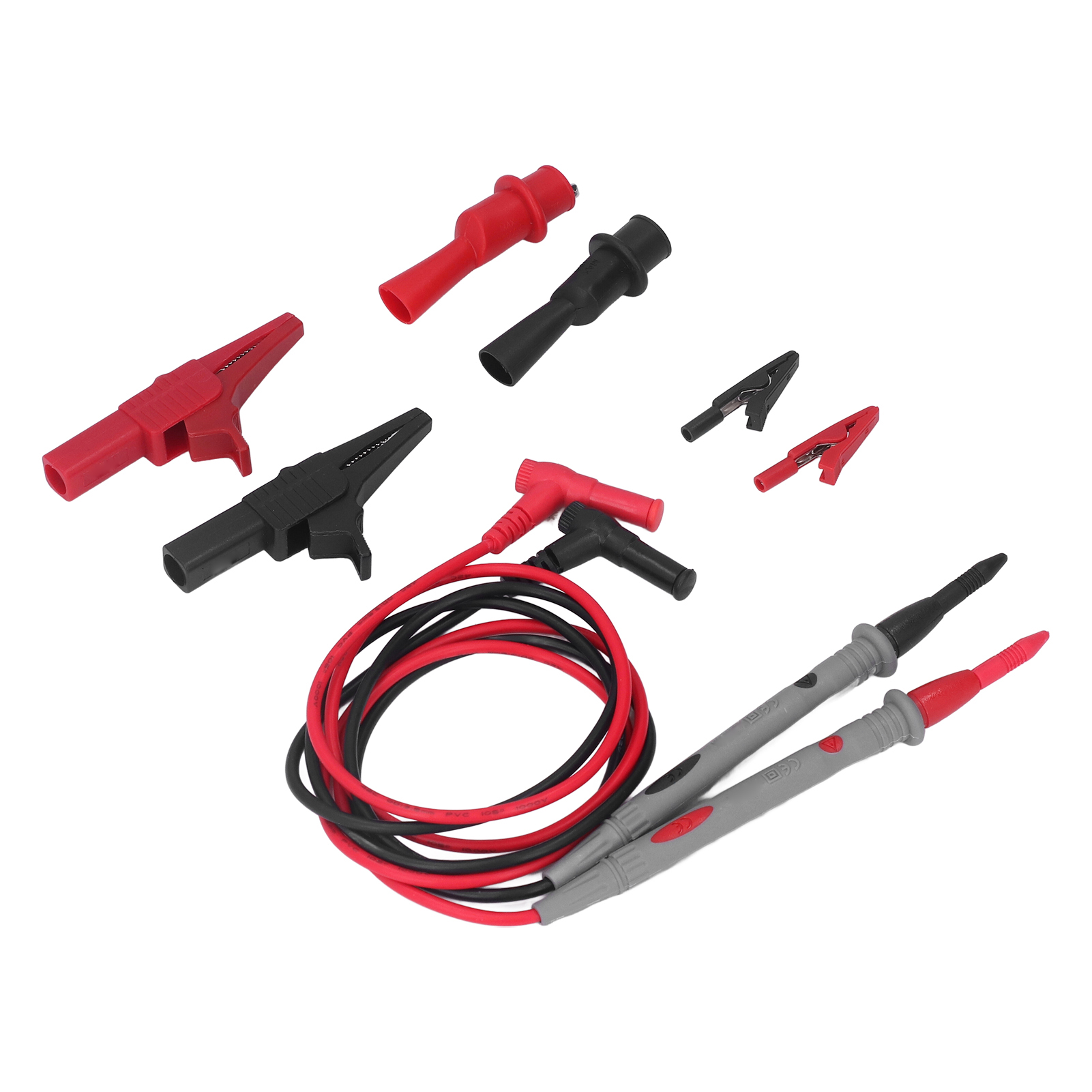 Set Mit 2 Jt8013 Kfz-test-krokodilklemmen, Multimeter-prüfspitzen-set Für Diagnose Und Reparatur, Messkabel