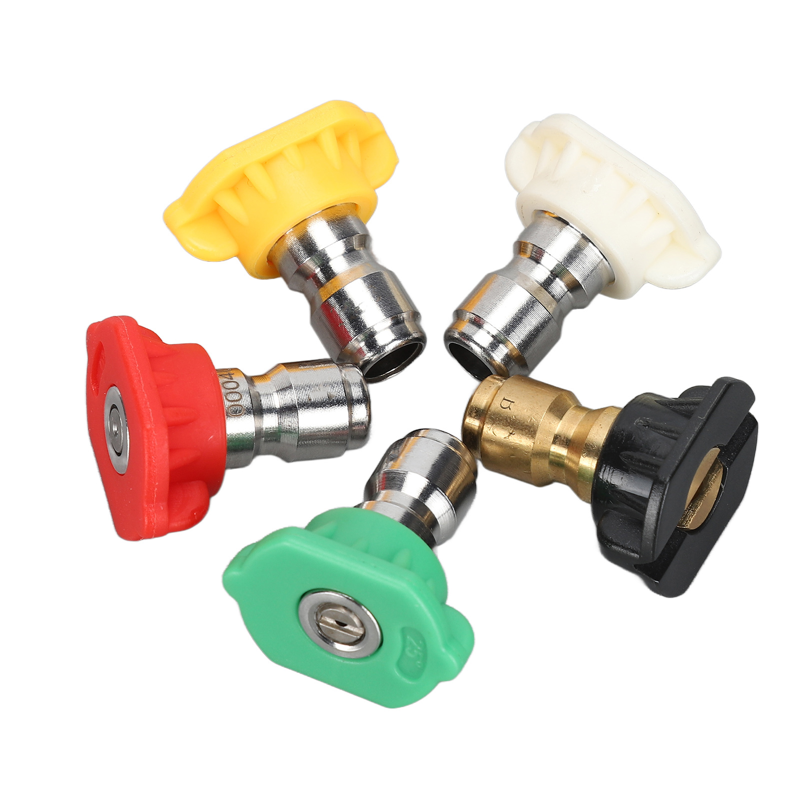 Set Mit 5 Hochdruckreinigungsdüsen, Mehrwinkel-sprühdüsen, 1/4-zoll-schnellkupplung, Komplettes Set Für Hp-reiniger.