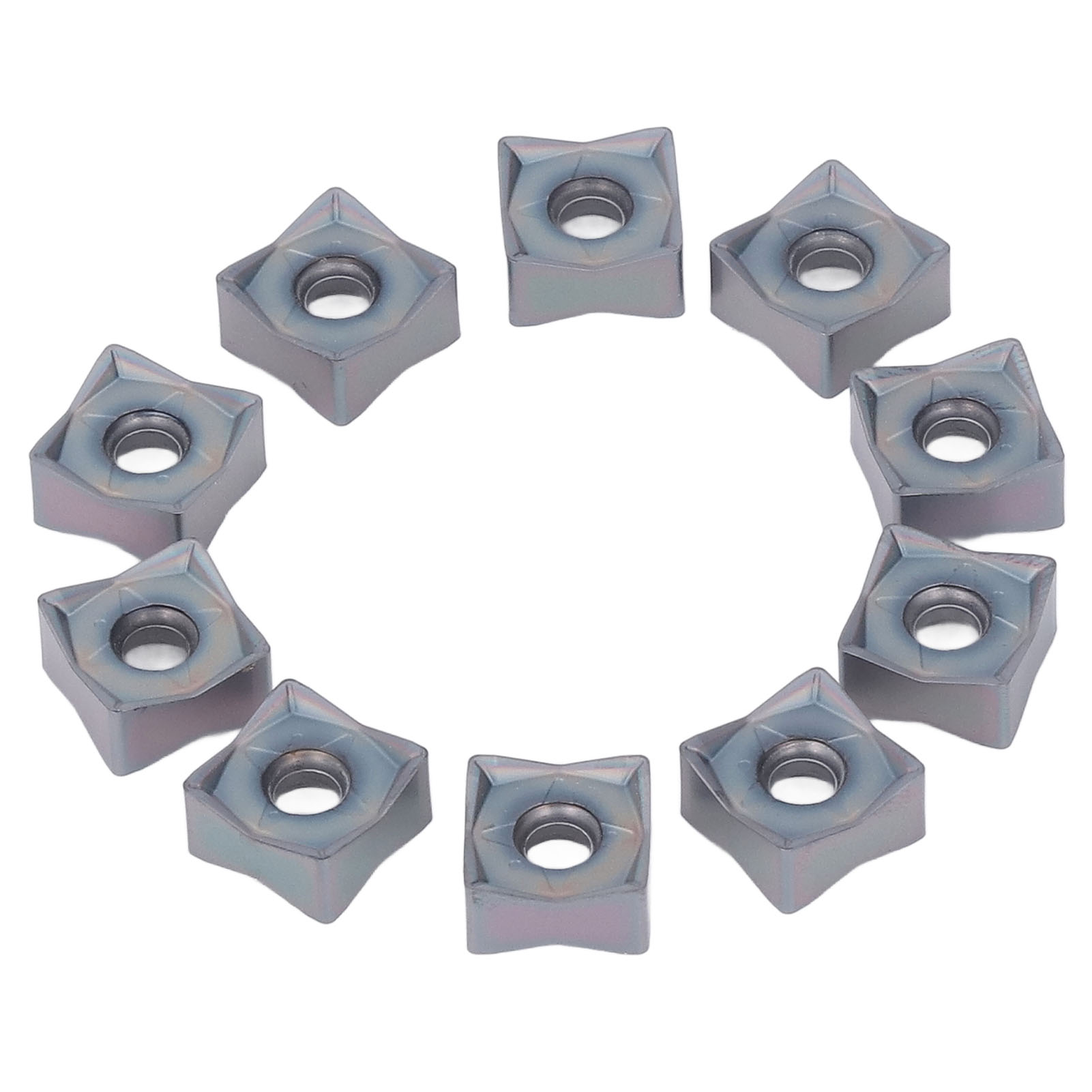 Set Mit 10 Hartmetall-dreheinsätzen, Diy-cnc-messer, Metallfräsen Und Holzschneiden, Präzisionswerkzeuge.
