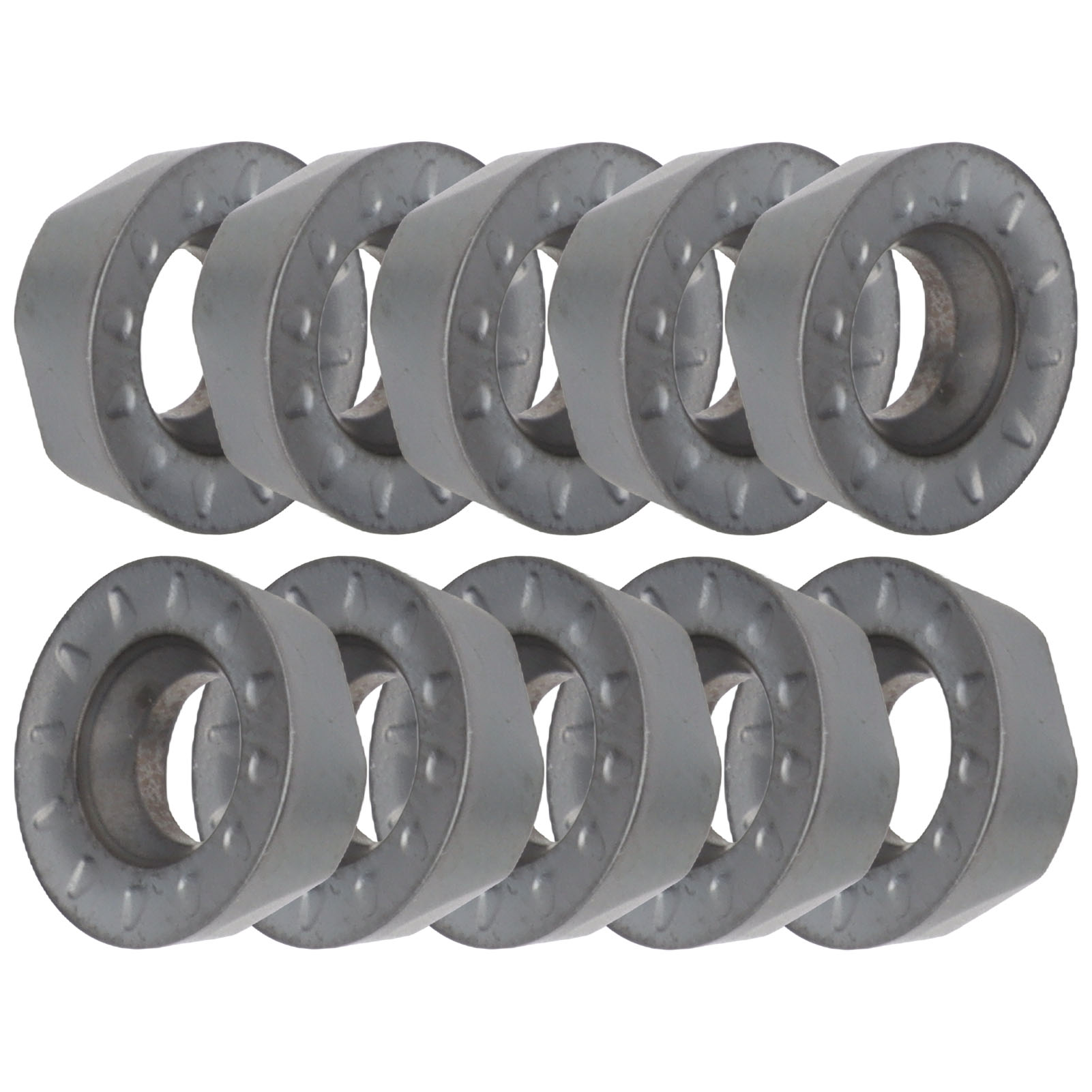 Packung Mit 10 Runden Hartmetall-wendeschneidplatten Für Dreh- Und Fräsmaschinen (cnc-werkzeuge) Rpmt08t2moe-js Stahl