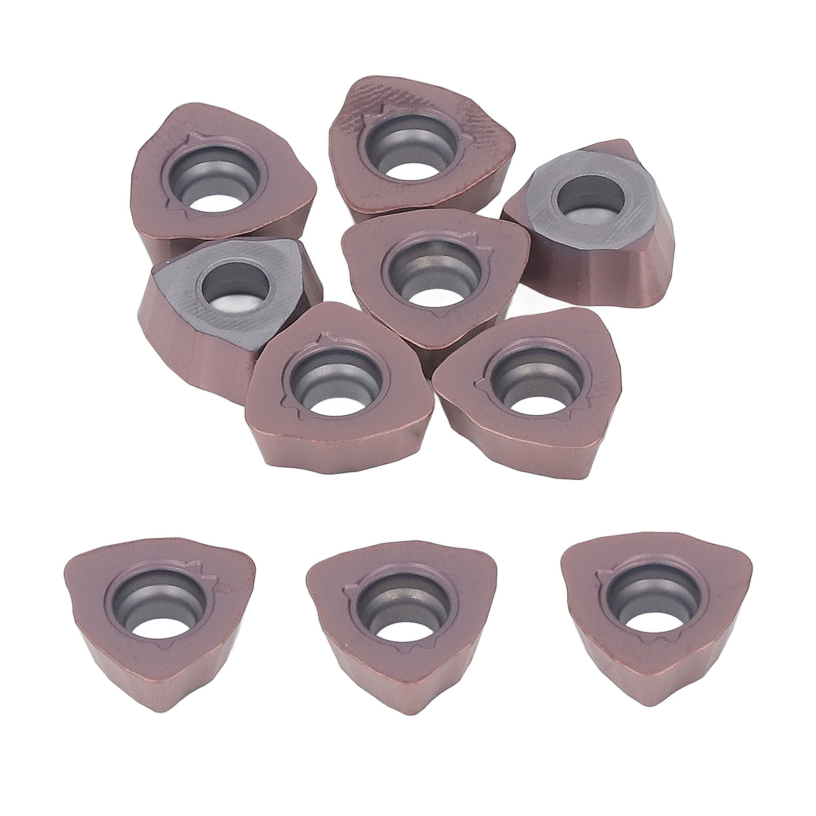 10 Stück Bronzebeschichtete Hartmetall-wendeschneidplatten, Wendeschneidplatten Für Cnc-drehmaschinen, Hartmetall-schneidwerkzeuge, 10er-packung
