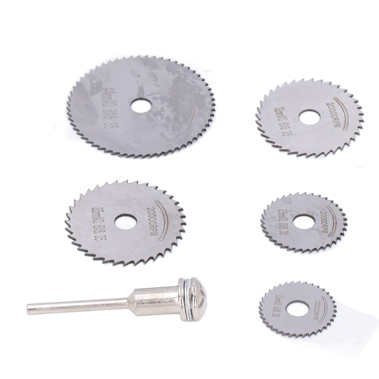 Satz Mit 5 Hss-kreissägeblättern (hochleistungsschnellstahl), Trennscheiben Für Bohrmaschinen, 3-mm-schaft, 1 Stück