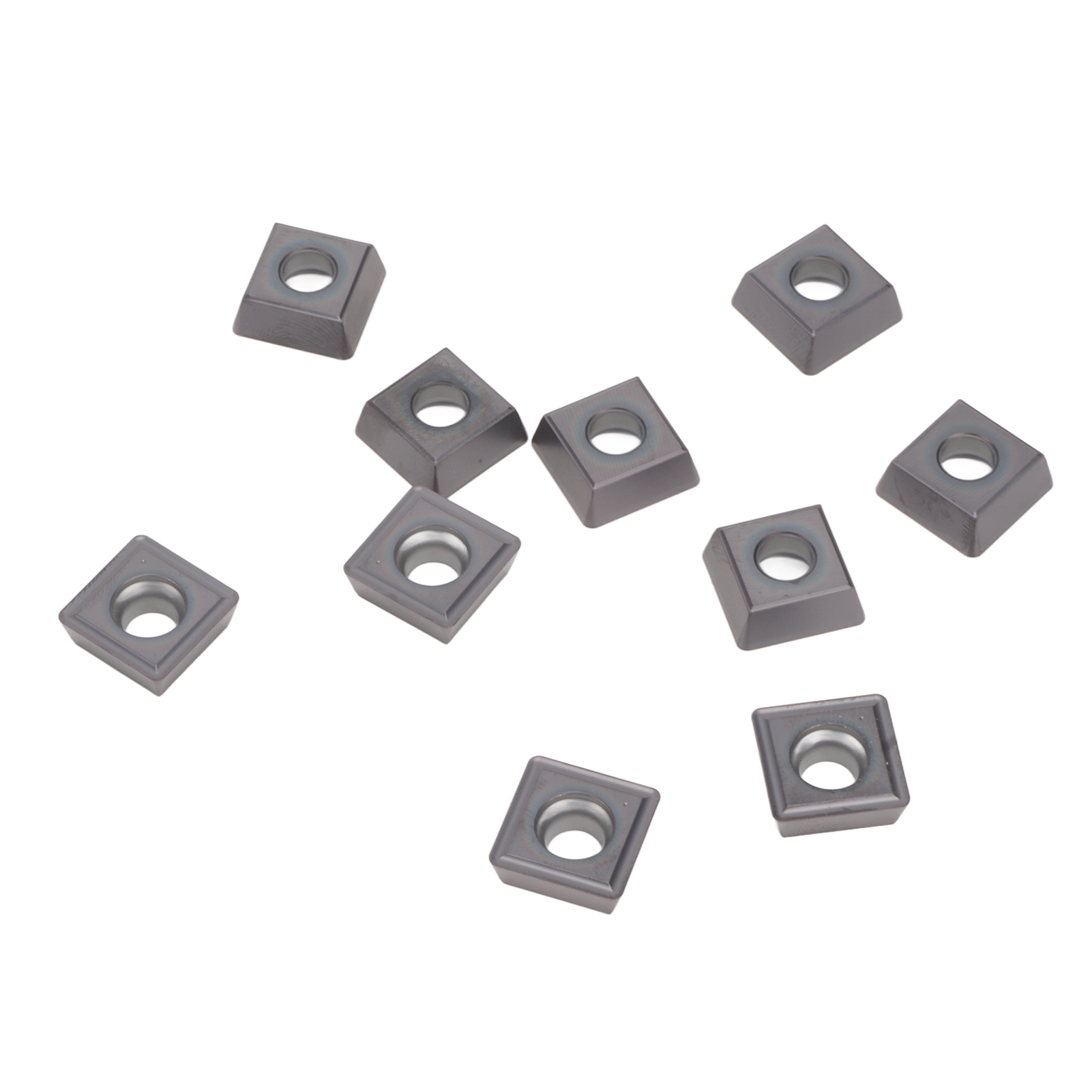 10 Wendeschneidplatten-schaftfräser Aus Beschichtetem Hartmetall Für Cnc-drehen, Schneideinsätze In Einer Box, 10 Stück