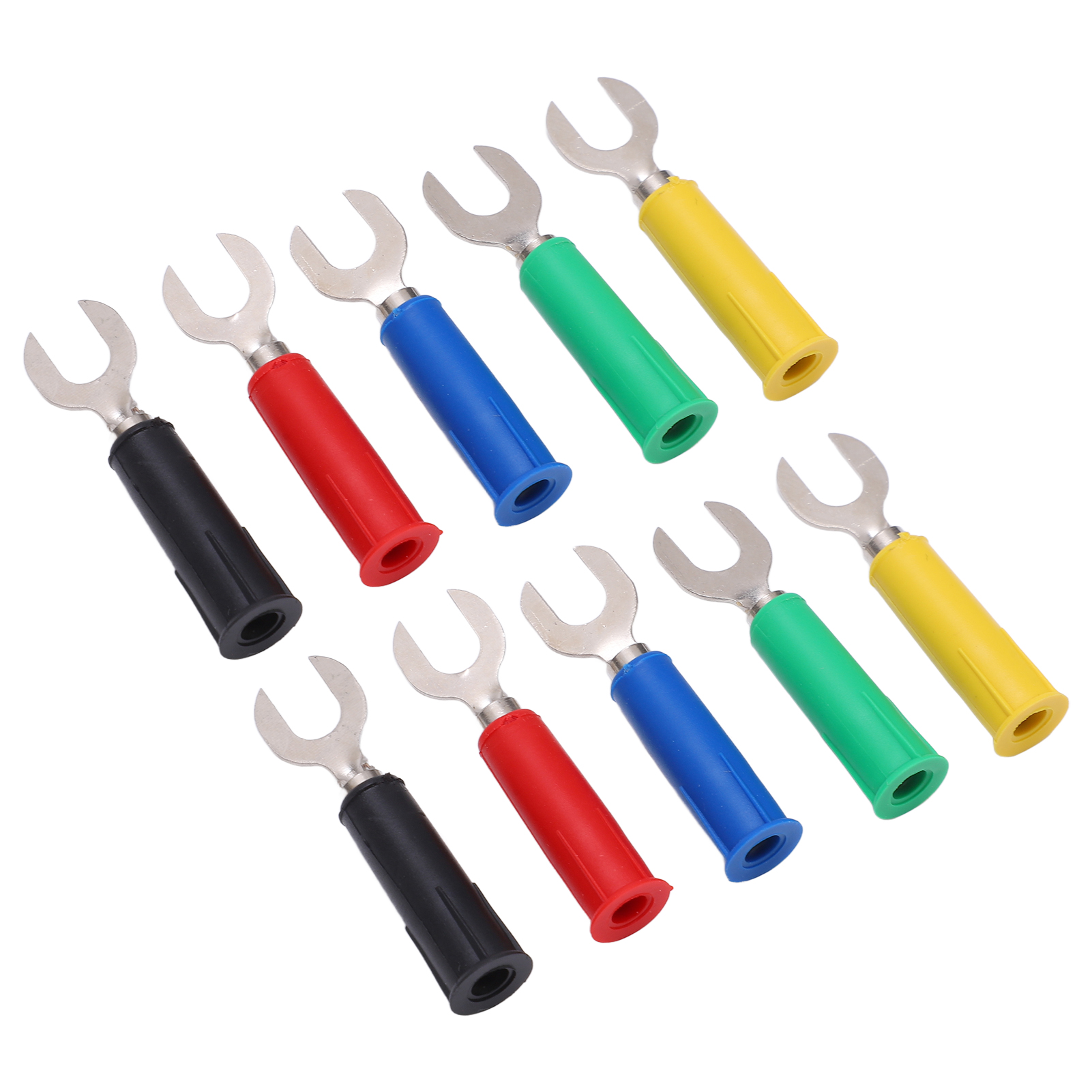 6-mm-u-stecker Auf Hochdruckfesten Y-förmigen Bananenstecker, 4-mm-bananenstecker (männlich), 2er-paar, Druckfest, Für Elektronische Prüfungen