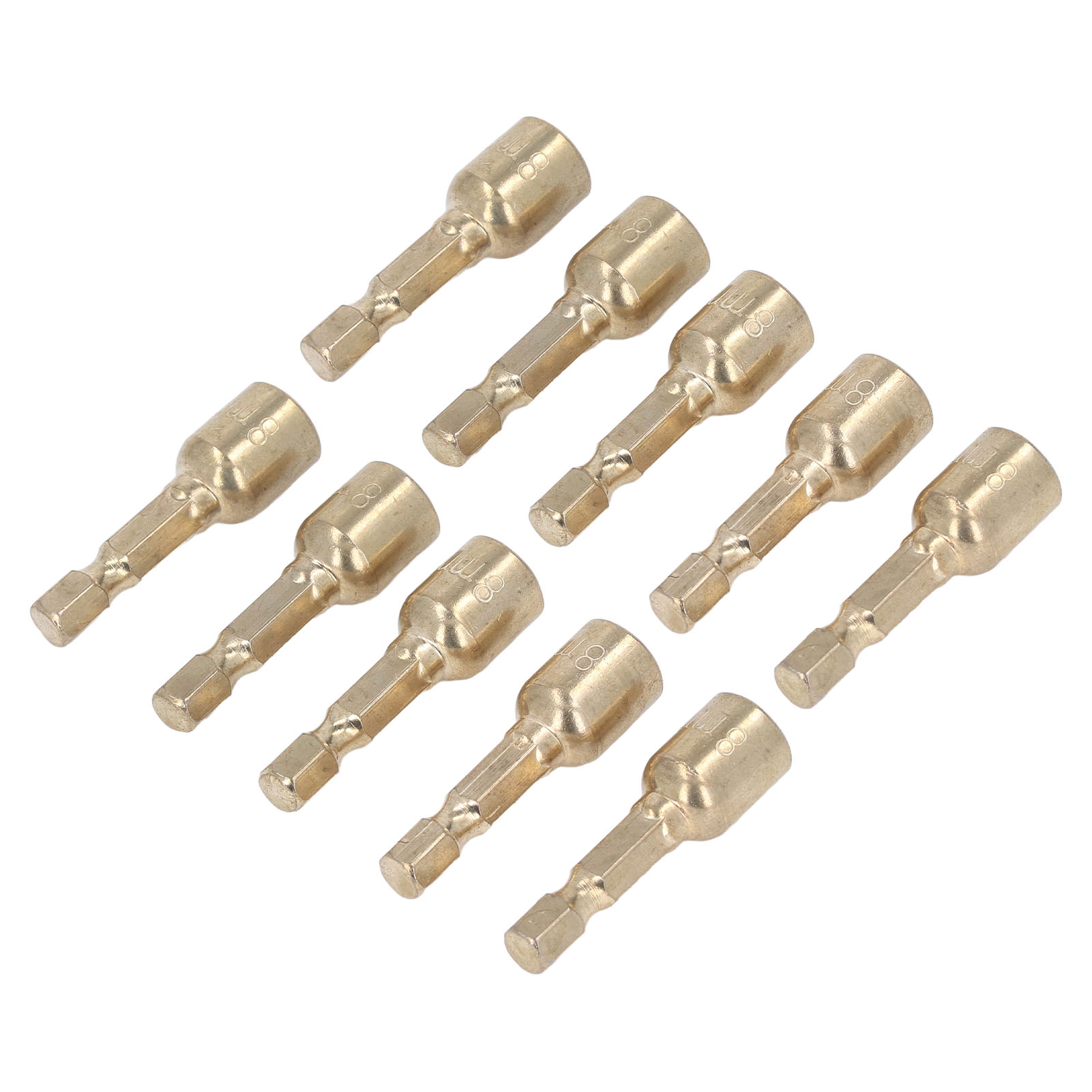 Set Mit 10 Magnetischen 1/4-zoll-sechskantadaptern, 8-mm-bohrungsverlängerungsstecknuss, Bohrerhalter