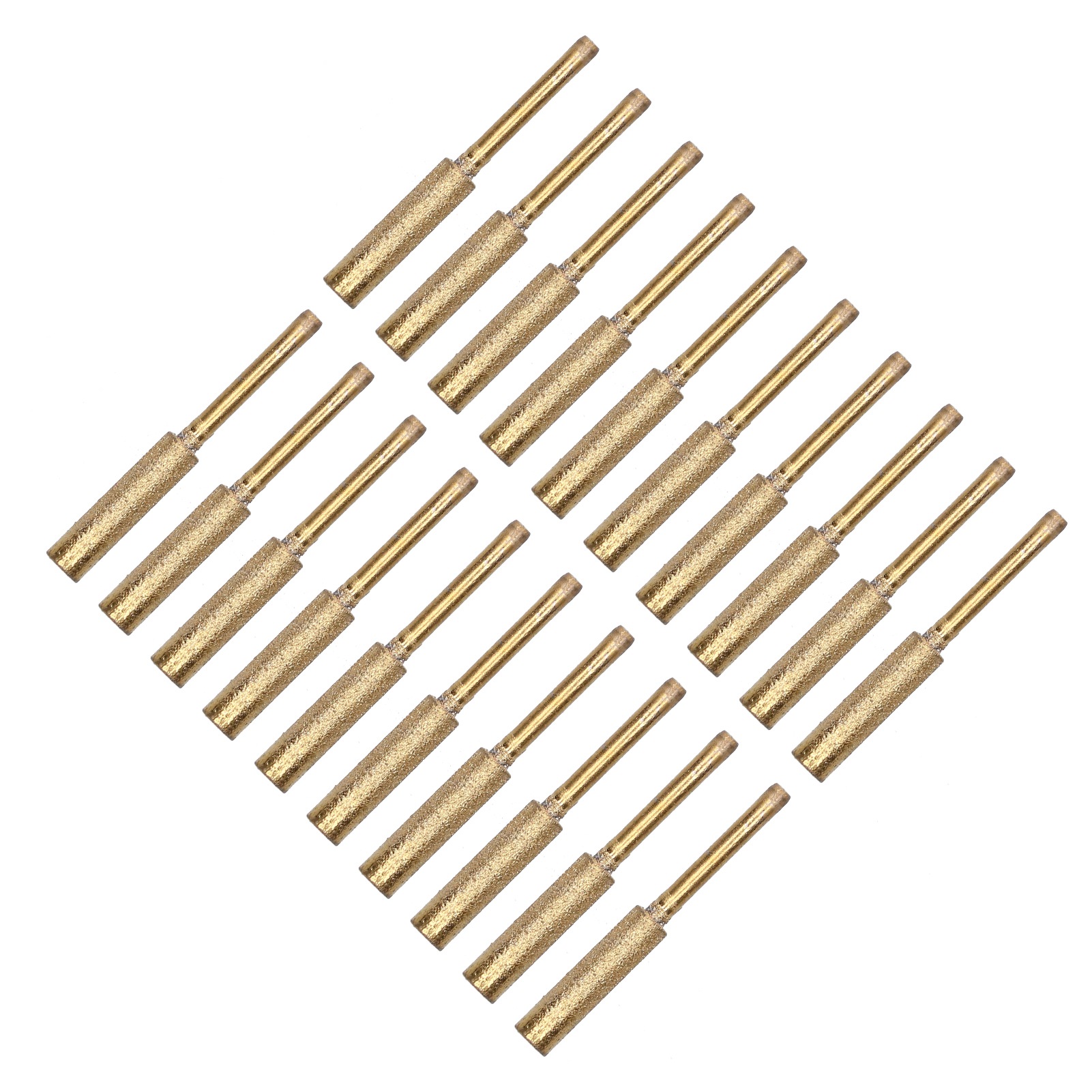 Set Mit 20 5,5-mm-rotationsfeilen Für Kettensägenschärfer, Vergoldete Schleifköpfe, Professionelles Schärfset