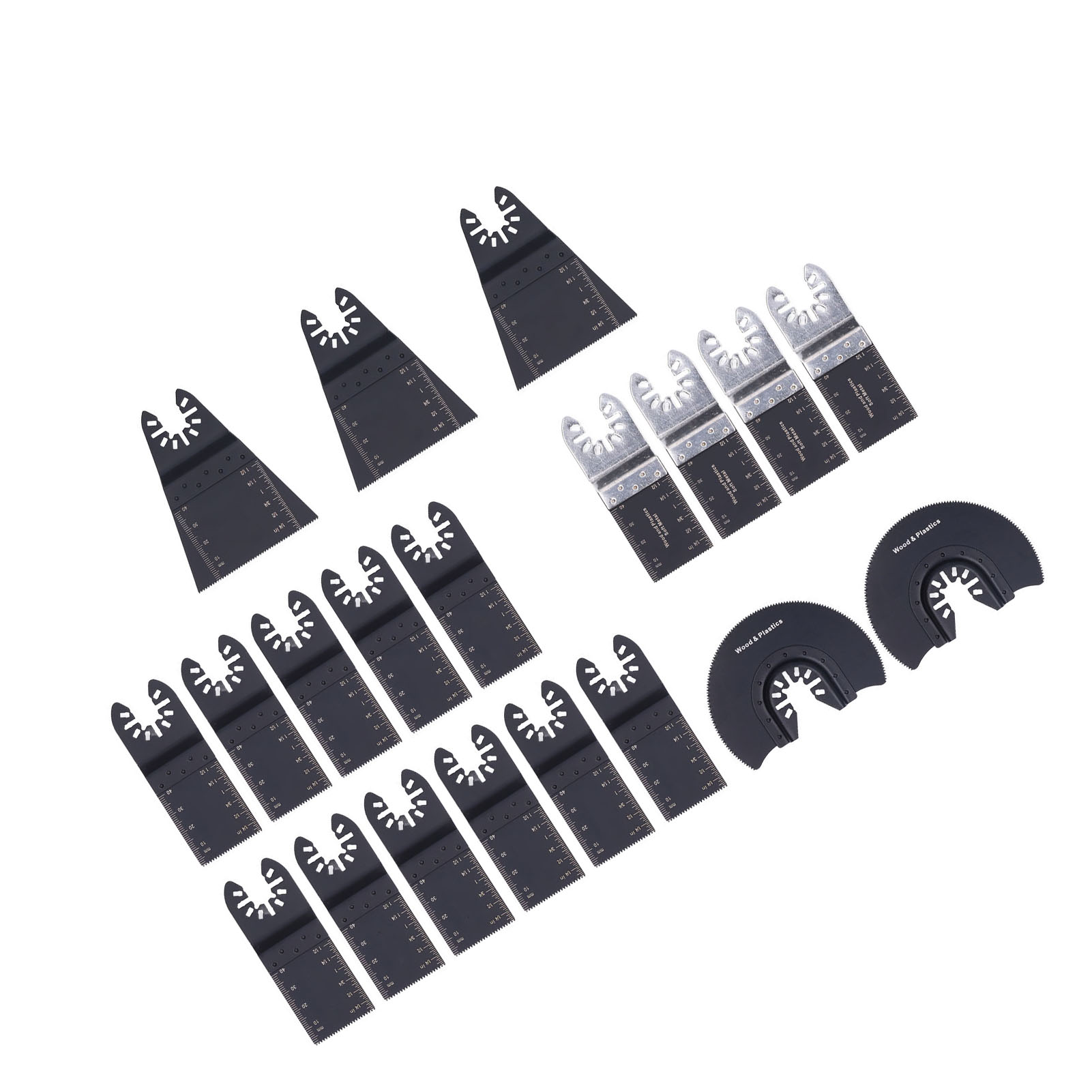 Set Mit 20 Mehrzweck-oszillationssägeblättern, Universeller Schnellverschluss, Schneideset Für Holz Und Metall