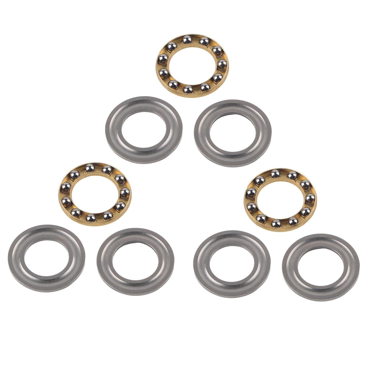 10-teiliges Axialkugellager, Flachlager Aus Stahl, Axialbelastung, Industrielle Maschinenausrüstung, Ersatzteil 3613-0521-0012