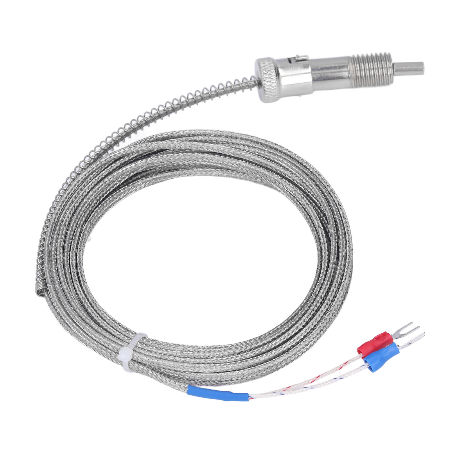 Berm Typ K Thermoelement-temperatursensor, M12 Druckfederfühler, 0-400°c, 5-meter-kabel, Messgeräte
