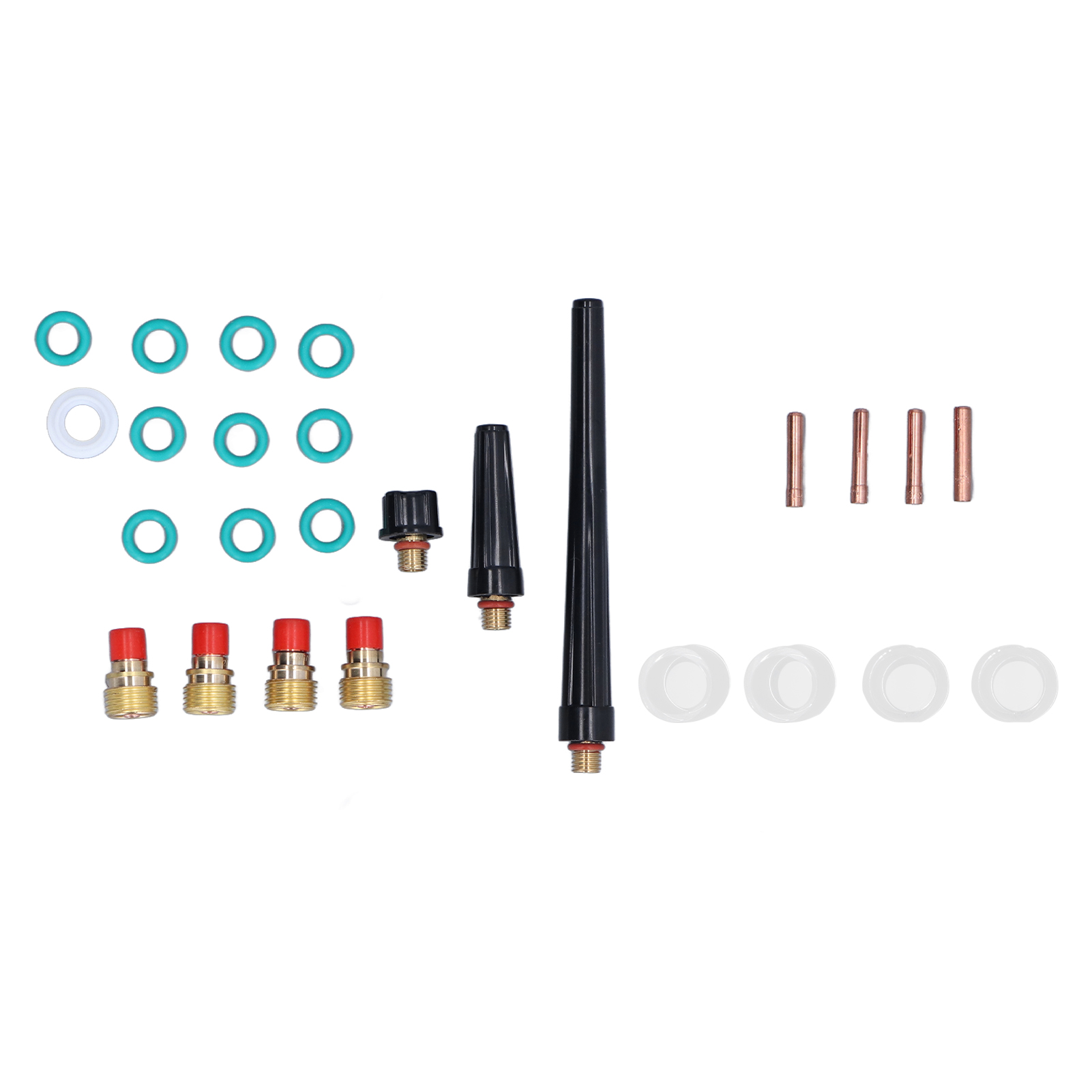 Set Mit 26 Wig-brennerzubehörteilen, Gaslinse, Glasbecher, Schweißwerkzeugen Für Db Sr Wp 9 20 25.