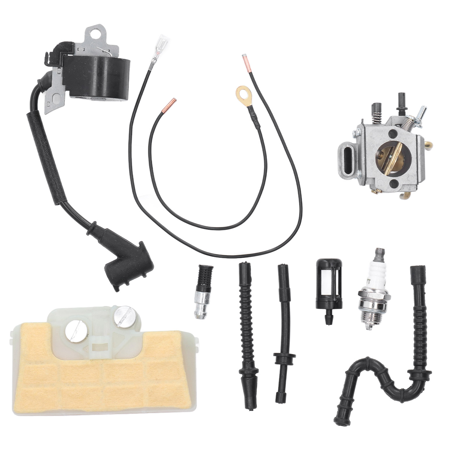 Zündkerze Und Zündmodul Für Stihl Ms310 Ms390 029 039 Kettensäge, Kompatible Ersatzspule 000 400 1300, Komplettset.