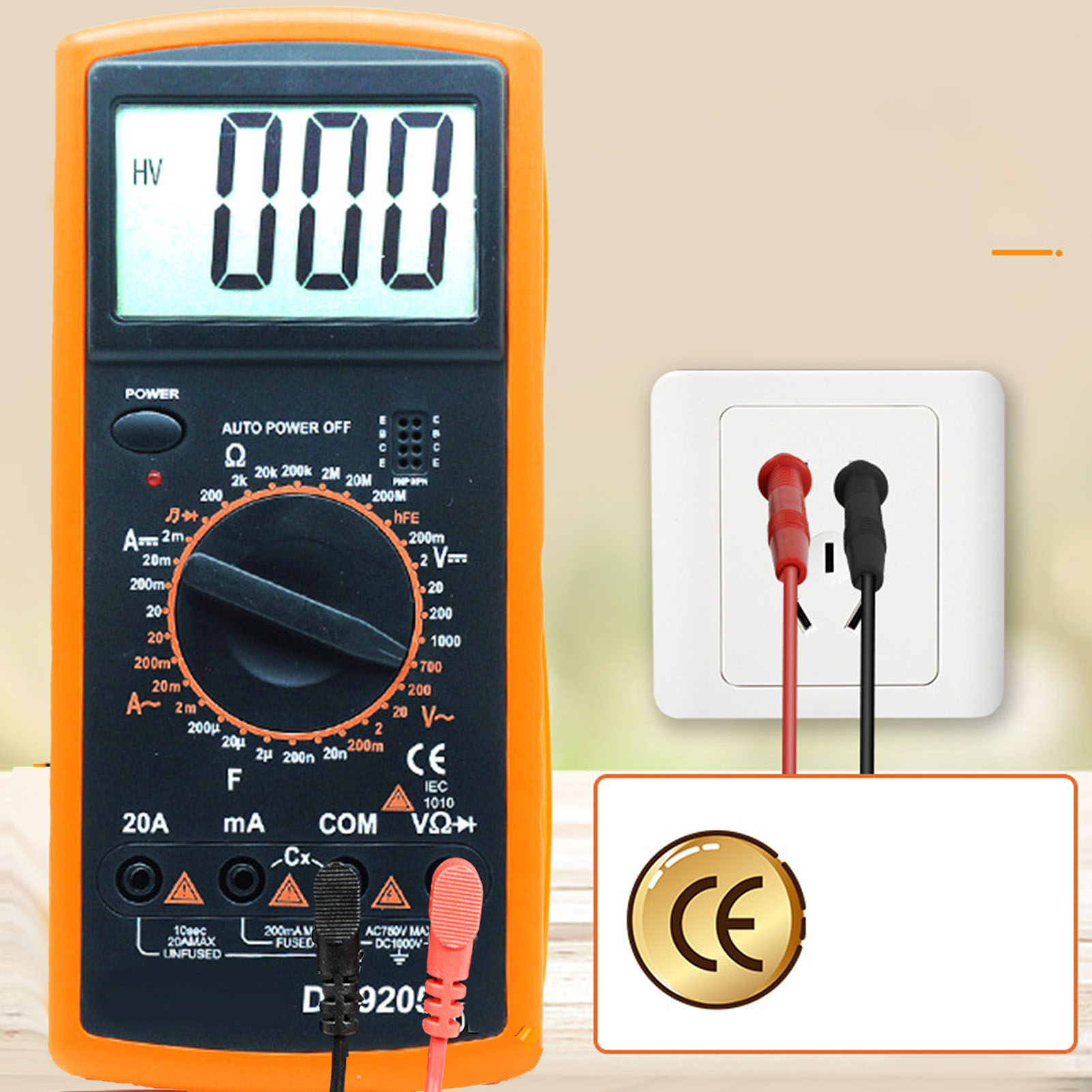 Intelligentes Digitales Multimeter Mit Überhitzungsschutz, Voltmeter Und Amperemeter Für Elektrische Prüfungen, Umfassender Schutz, Spannungs- Und Strommessung, Professionelles Diagnosewerkzeug.