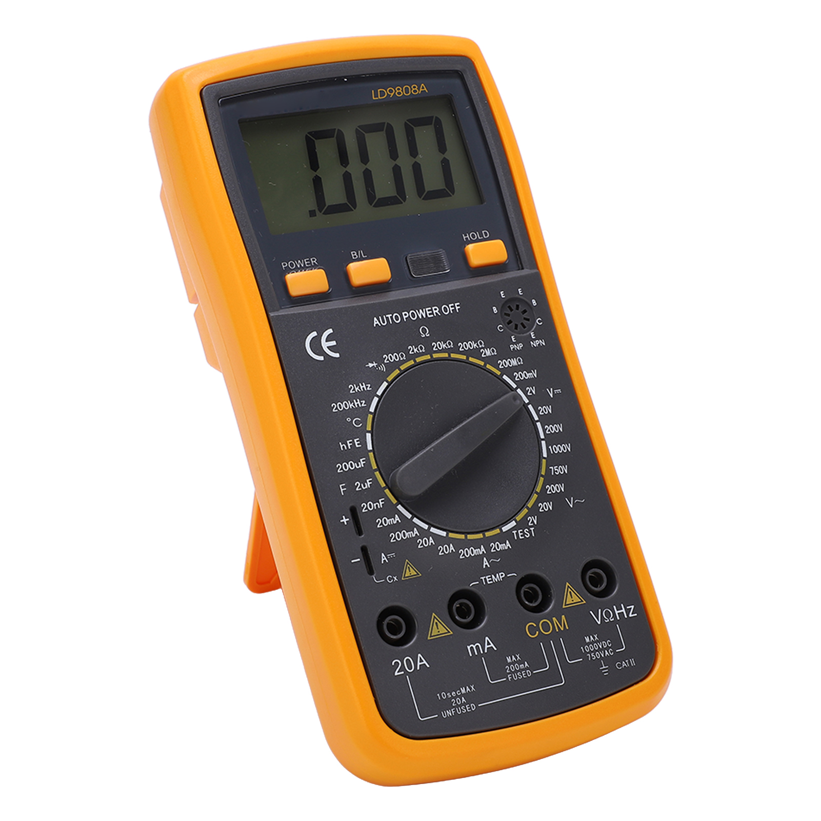 Hochpräzises Professionelles Digitalmultimeter, Multifunktionstester Mit Stromkabelerkennung Und Temperaturmessung, Tragbares Voltmeter-amperemeter