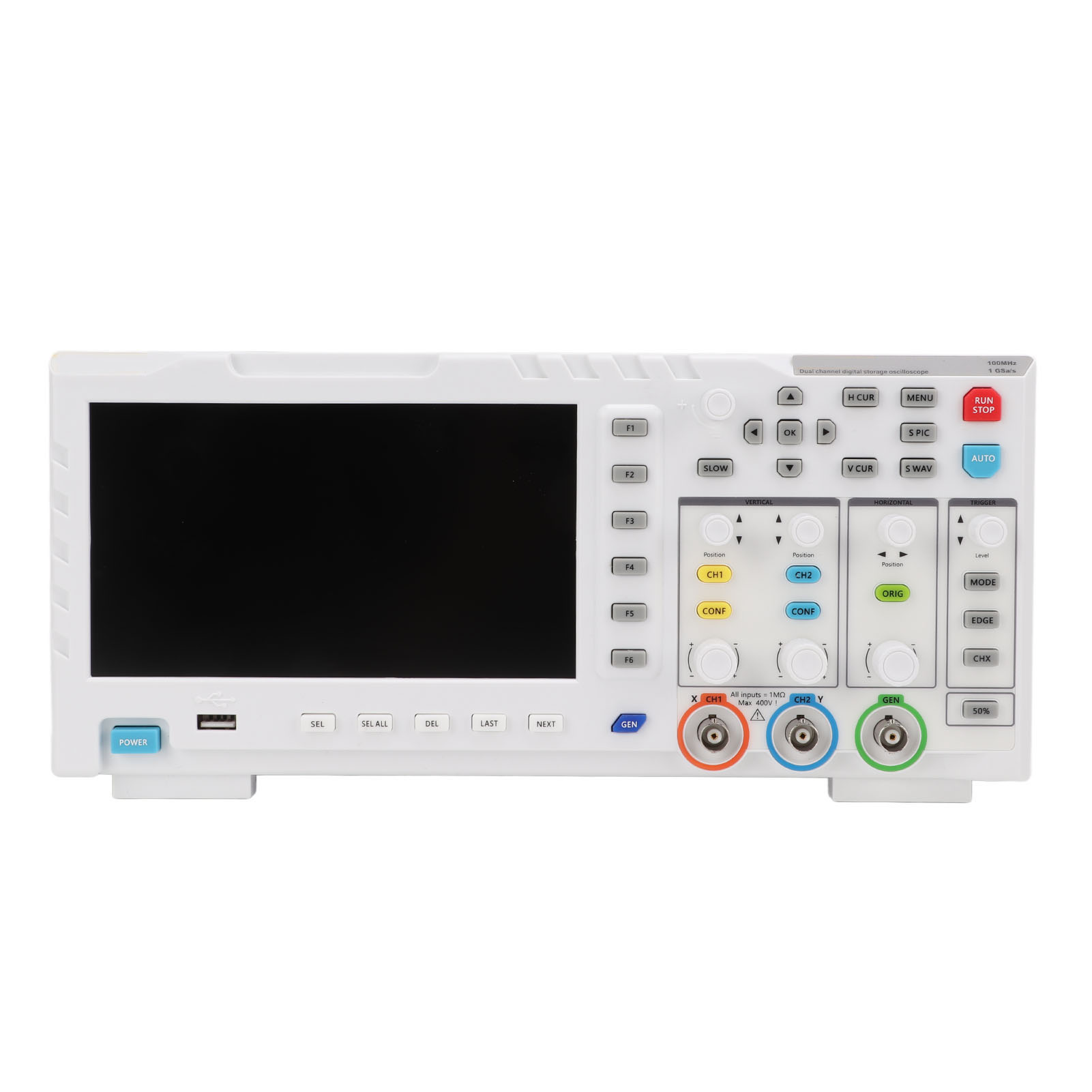 1014d Tragbares Digitales Oszilloskop, 100mhz Lcd-bildschirm, 2 Kanäle, Eingebauter Signalgenerator, Präzise Messung, Elektronische Instrumentierung.