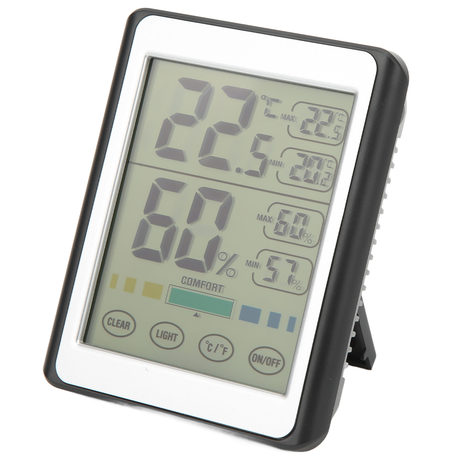 Ch-914 Digitales Thermometer-hygrometer Für Innenräume Mit Touchscreen, Elektronischer Temperatur- Und Feuchtigkeitsmessung