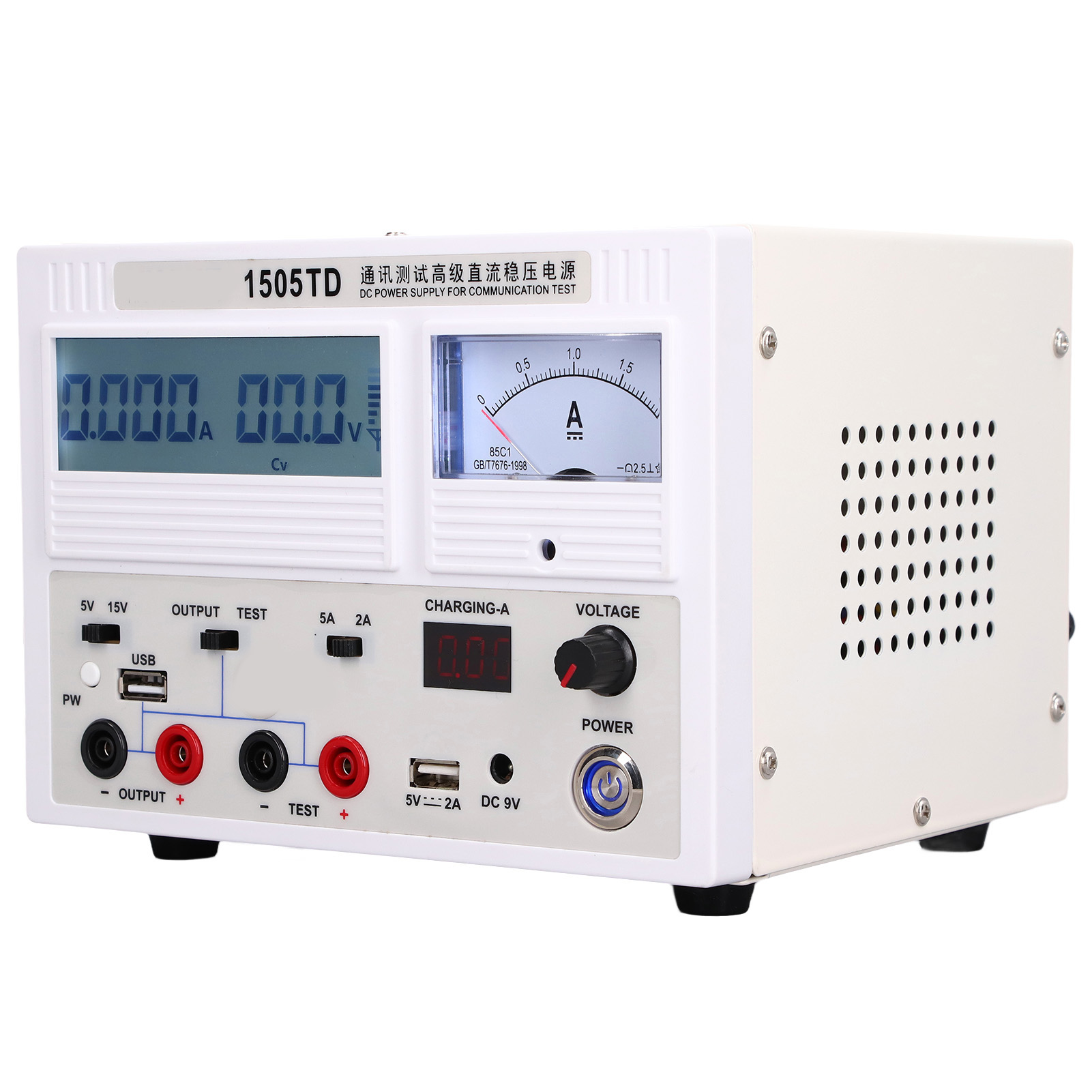 Einstellbares Gleichstromnetzteil 1505t Mit Lcd-bildschirm, Stabilisiertes Netzteil Für Kommunikationstests, 220-v-eu-stecker, Einstellbare Spannungsquelle