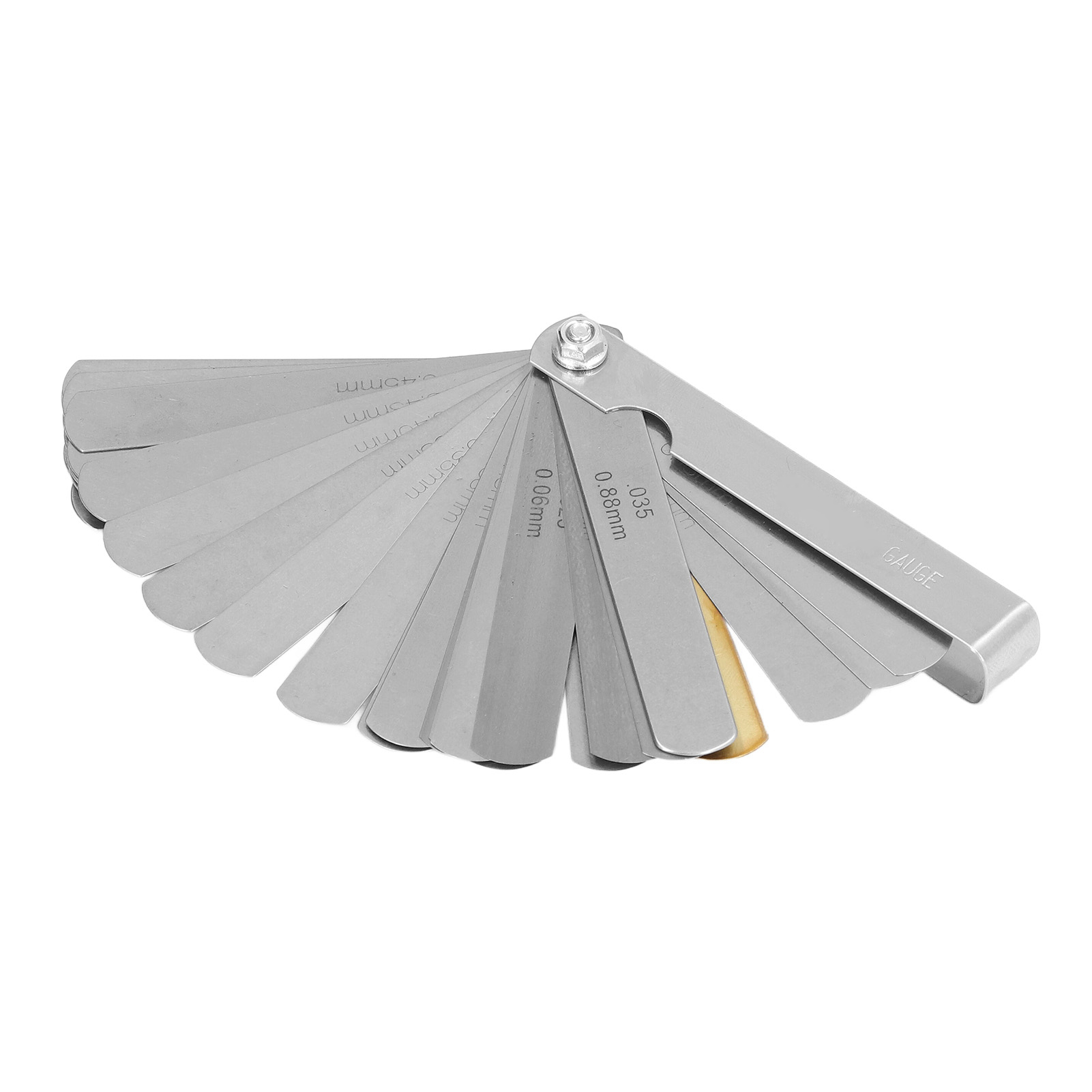 Metrische Dickenlehre 0,04-0,8 Mm, Stahlklinge Mit Lasergravur, Präzises Spaltmessgerät Für Den Professionellen Einsatz Und Heimwerker.