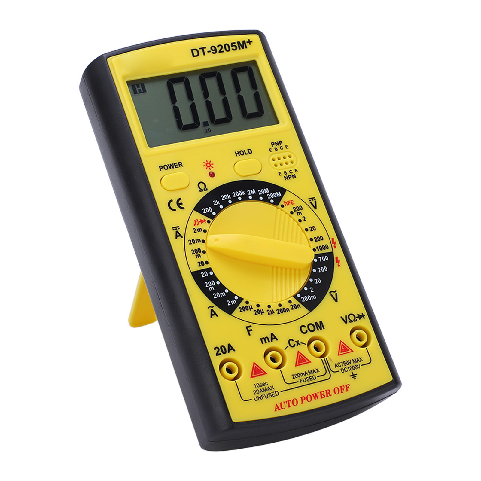 Digitales Multimeter, Voltmeter, Amperemeter, Tester Mit Automatischer Abschaltfunktion Und Speicher Für Elektrische Arbeiten