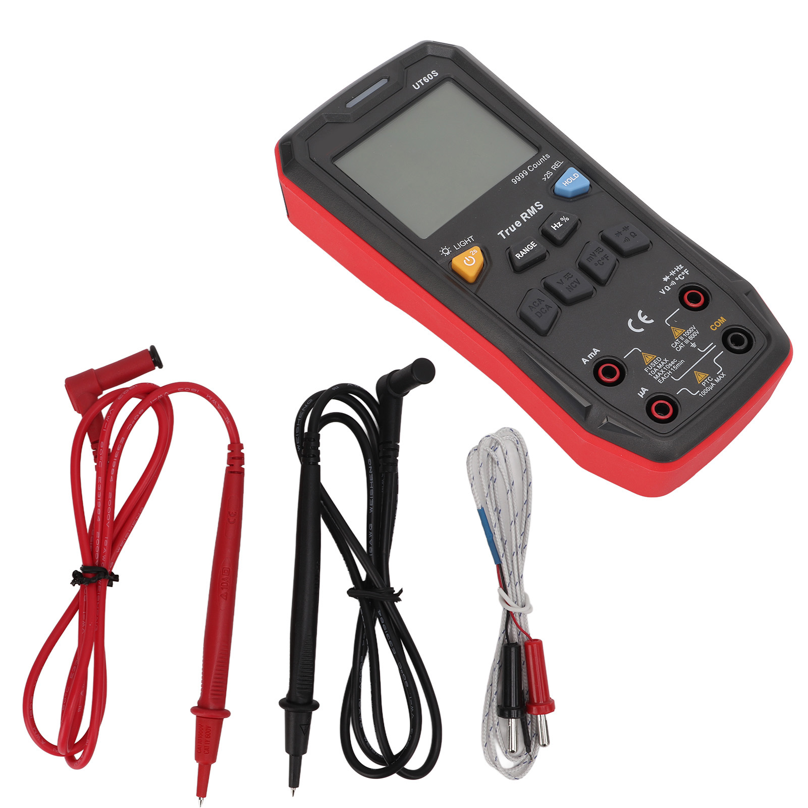 Digitales Multimeter Mit 9999 Zählwerten, Hohe Sicherheit, Energiesparend, Überragende Genauigkeit, Vielseitiges Messgerät Für Den Heim- Und Profibereich.