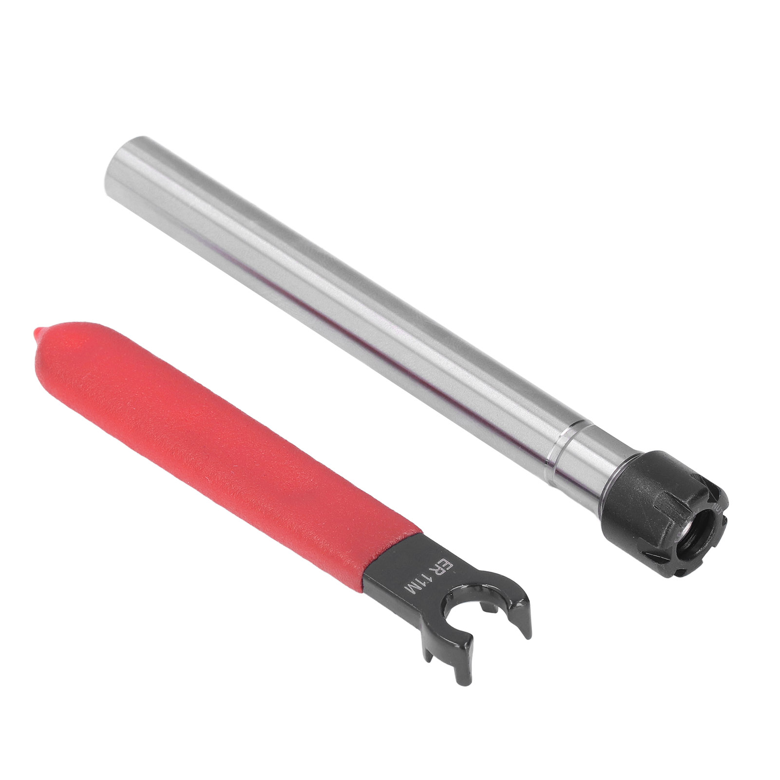 Er11 C12-100l Spannzangenfutter, Cnc-gerad, Lange Verlängerung 1–7 Mm, Frässchaft Mit Schraubenschlüssel, 100 Mm