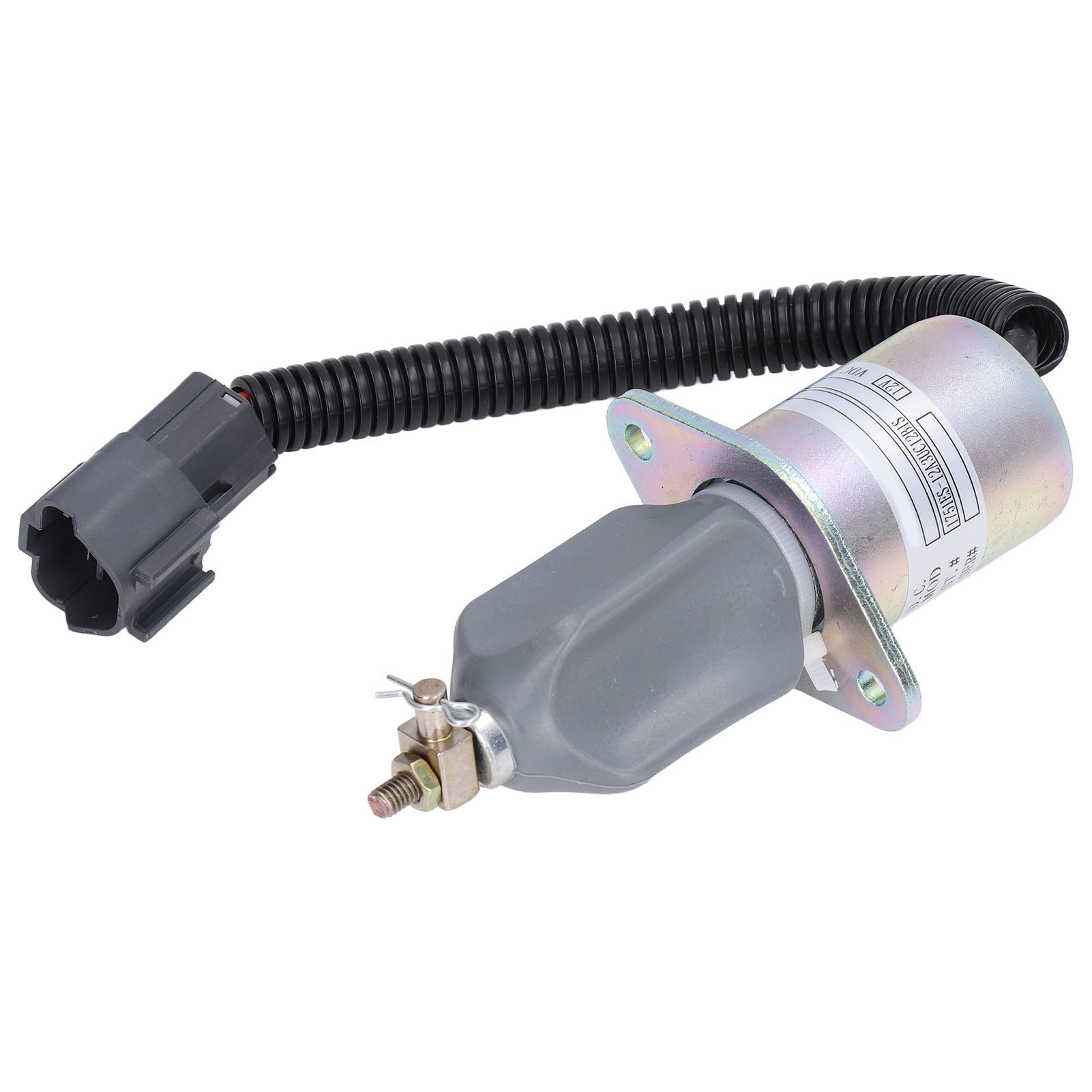 12v Kraftstoffabschaltmagnetventil Für Hyundai R210-5 R60-5 R335-7, Diesel-abschaltmagnetventil 1751es-12a3uc12bis, Kompatibles Baggermotorenteil.