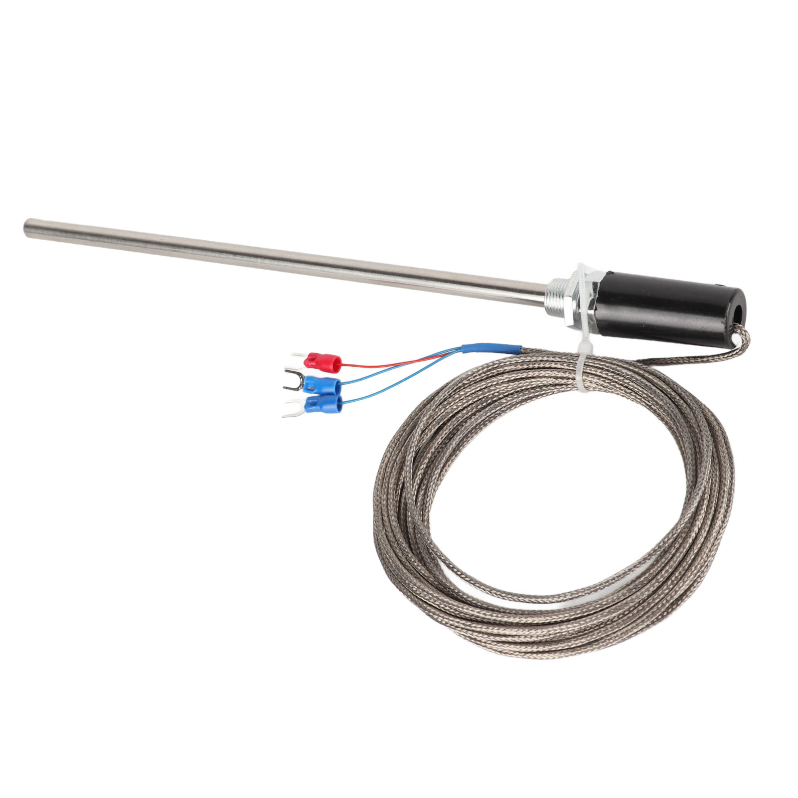 Pt100 M12 Temperaturfühler, Edelstahl-thermoelementsensor, 200 Mm, 0–400 °c, 5 M Kabel