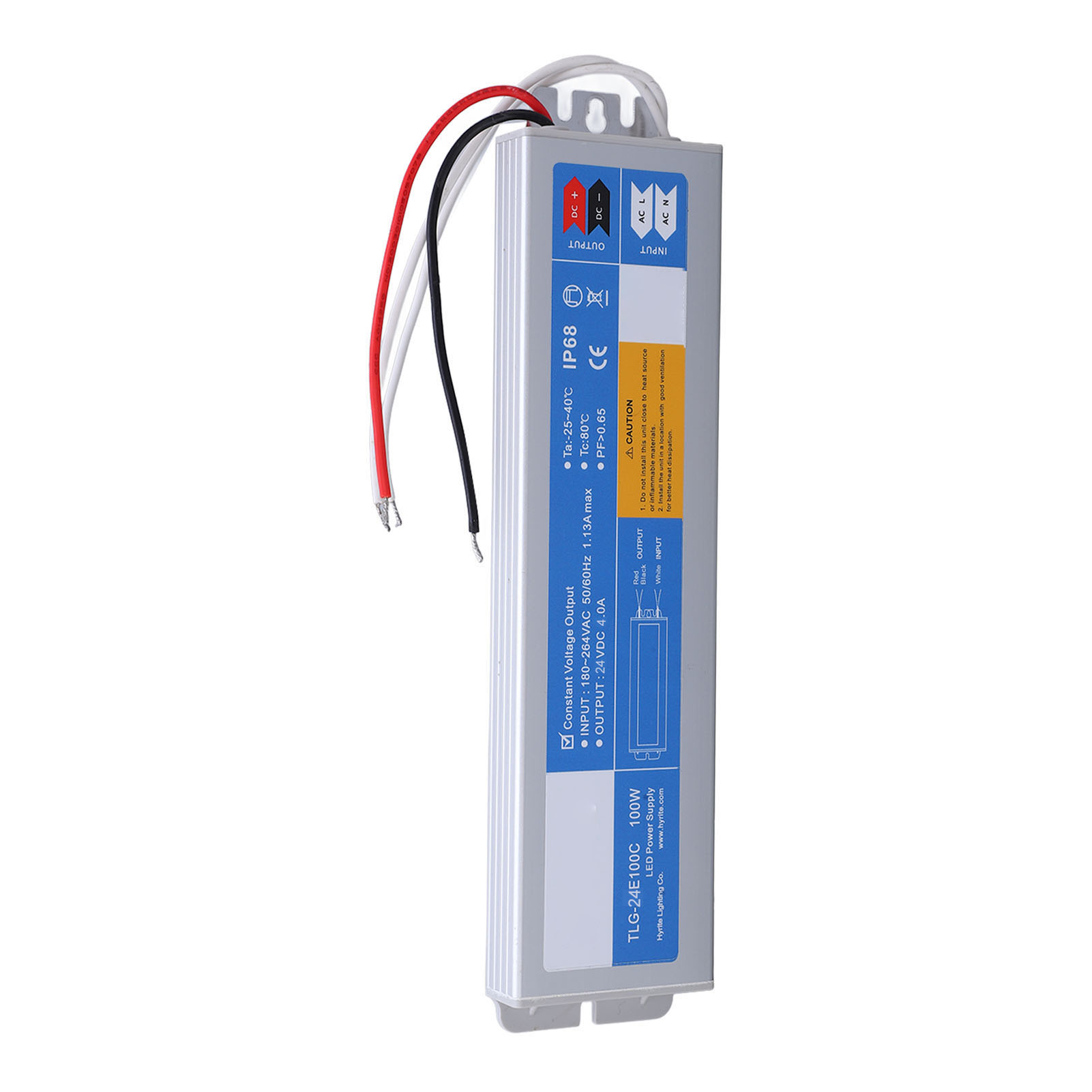 Ip68 Wasserdichtes, Explosionsgeschütztes Und Korrosionsbeständiges Led-netzteil, 100w Ac 180-264v Auf Dc 24v 4a Wandler, Zubehör Für Außenbeleuchtung.