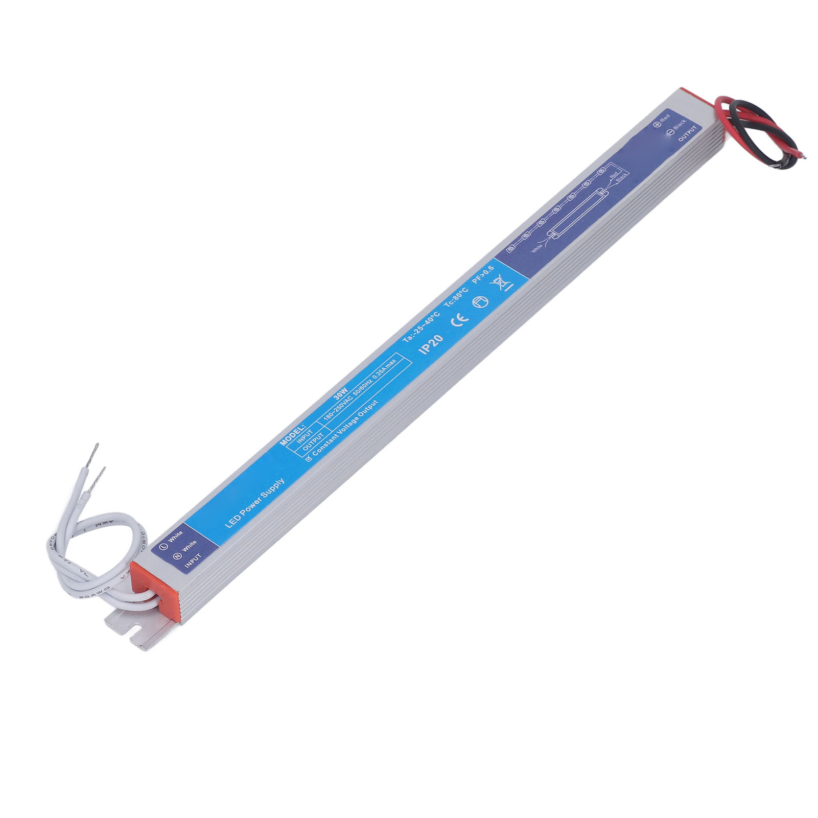 30w 24v 1,25a Led-netzteil, Transformator Für Led-streifen, Ip20, 180-250vac Eingang, Wasserdichter Schaltregler, Max. 170 Zeichen.