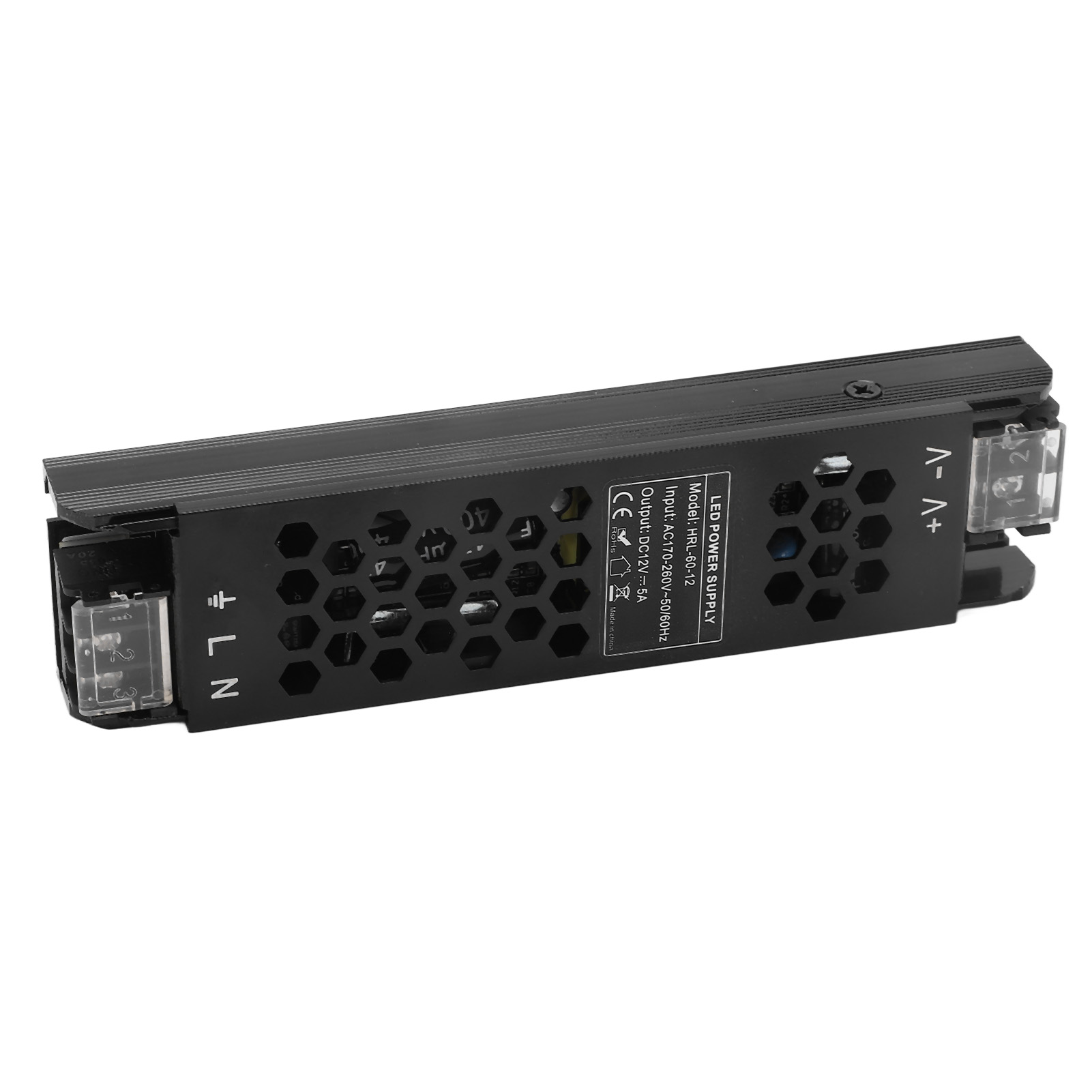 60w 12v Dc Led-netzteil, Ultradünner Transformator Aus Aluminiumlegierung, Konstantspannung, Ac170-260v Eingang, Lichtschalter, Wasserdichtes Netzteil Für Led-streifen.