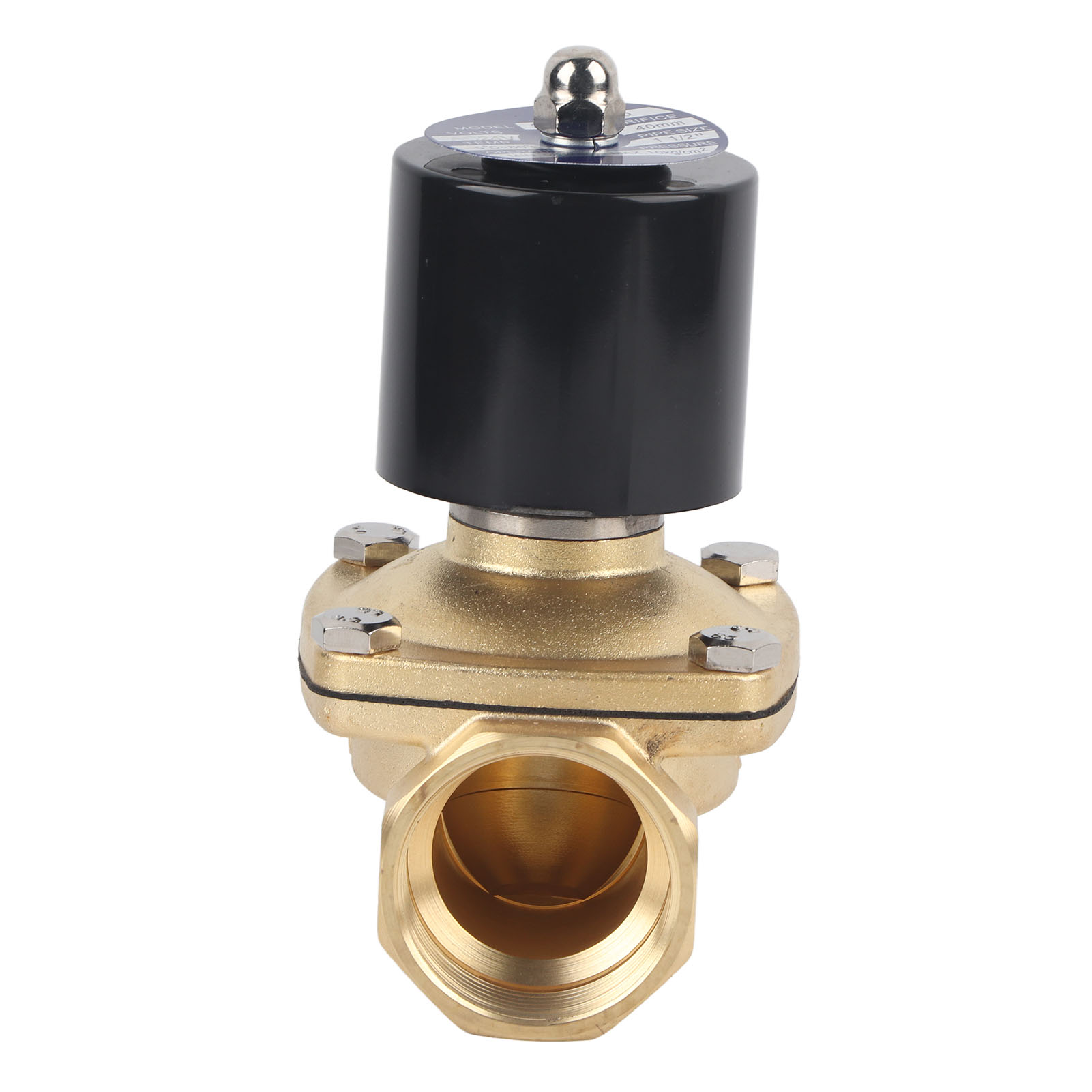 2w-400-40 Messing-magnetventil, Normalerweise Geschlossene Membran, 24 V Wechselstromversorgung, Für Luft, Wasser Und Gas, 40 Mm Durchmesser